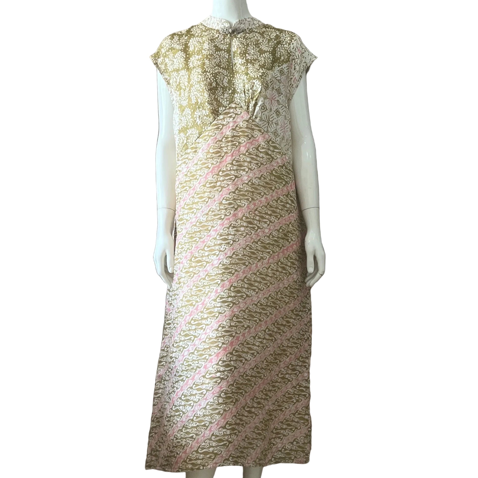 Cheongsam Flare Midi Dress - XL