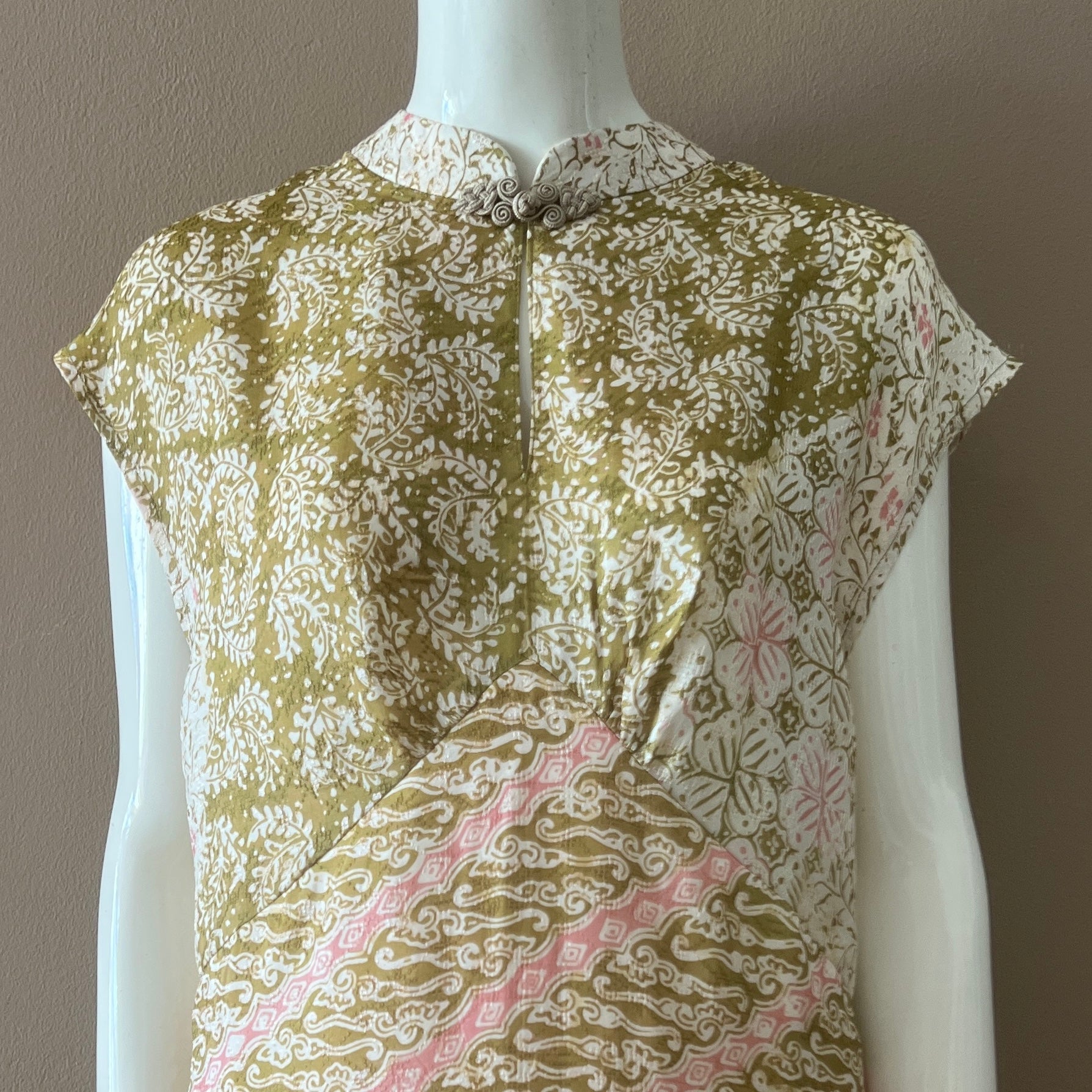 Cheongsam Flare Midi Dress - XL