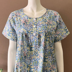 Night Dress with Chest Gather