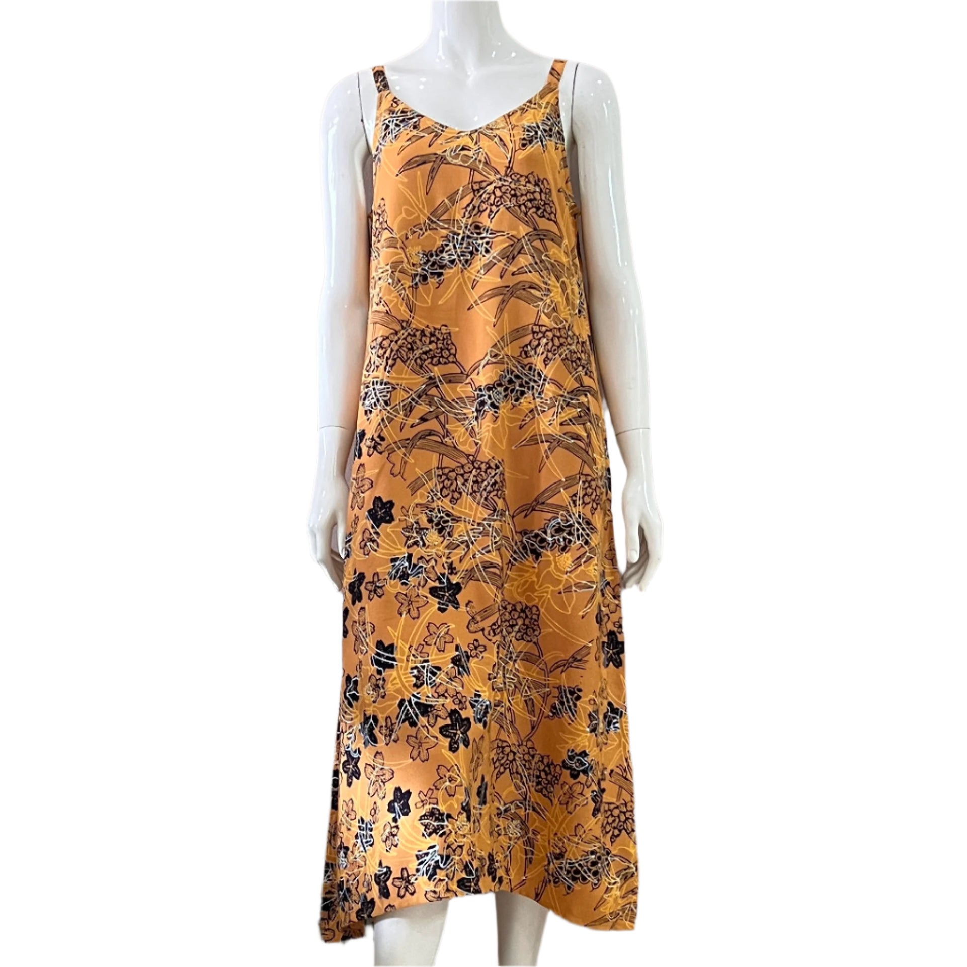 Narrow Strap Midi Dress - S