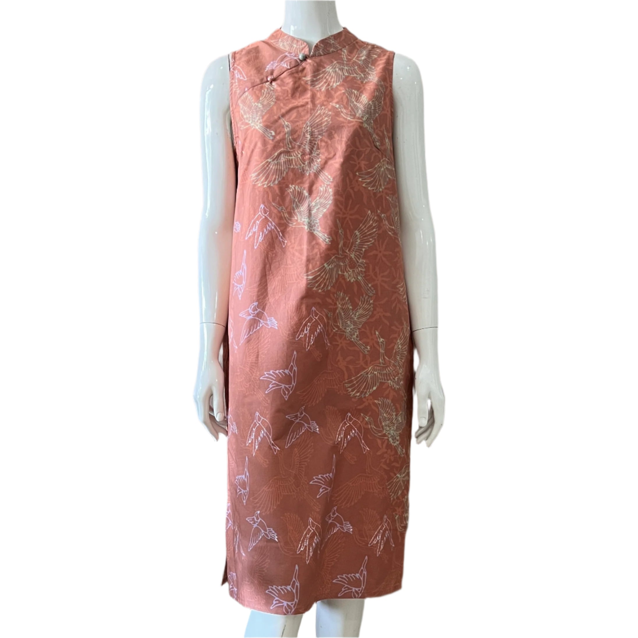 2 Buttons Cheongsam Relax Dress - M