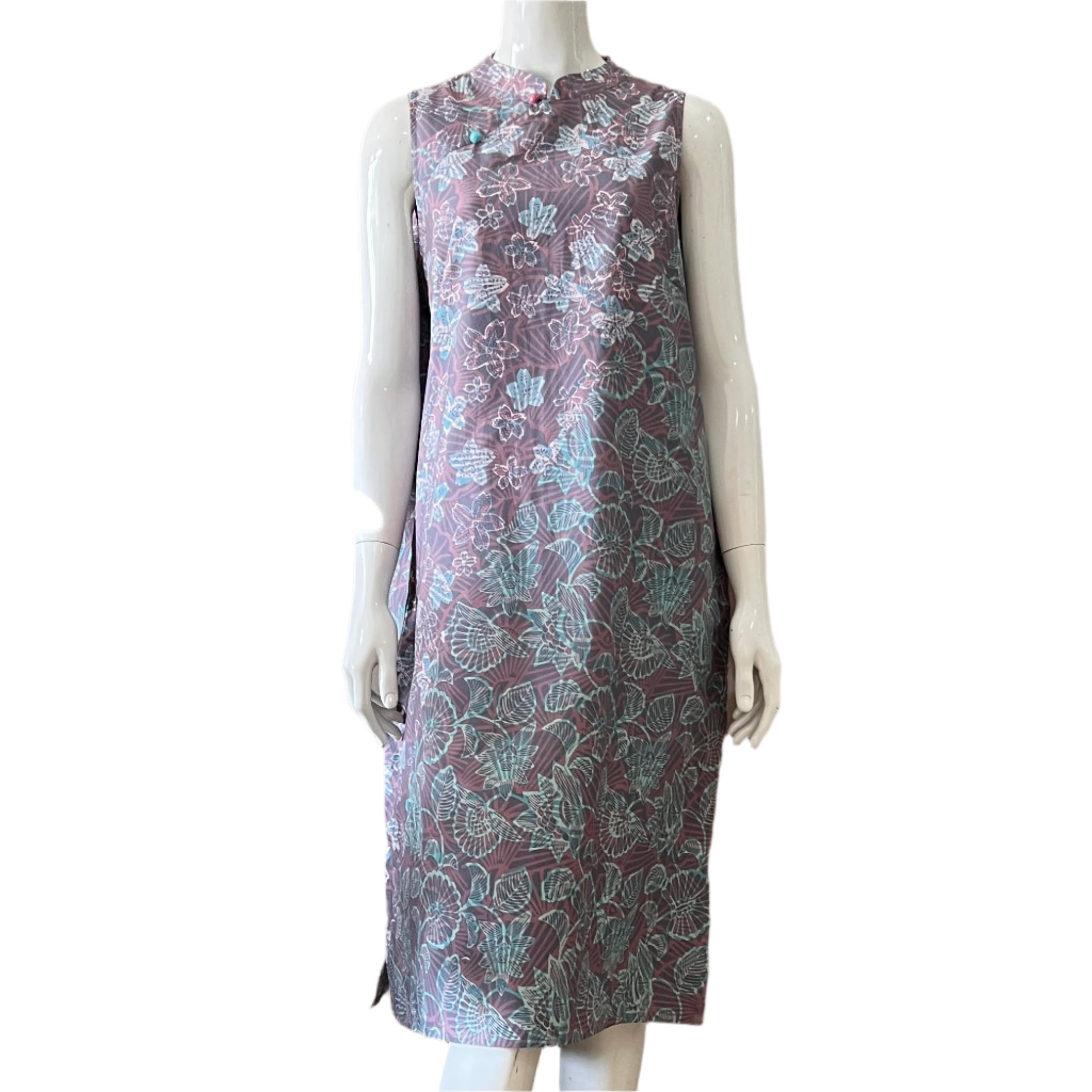 2 Buttons Cheongsam Relax Dress - L