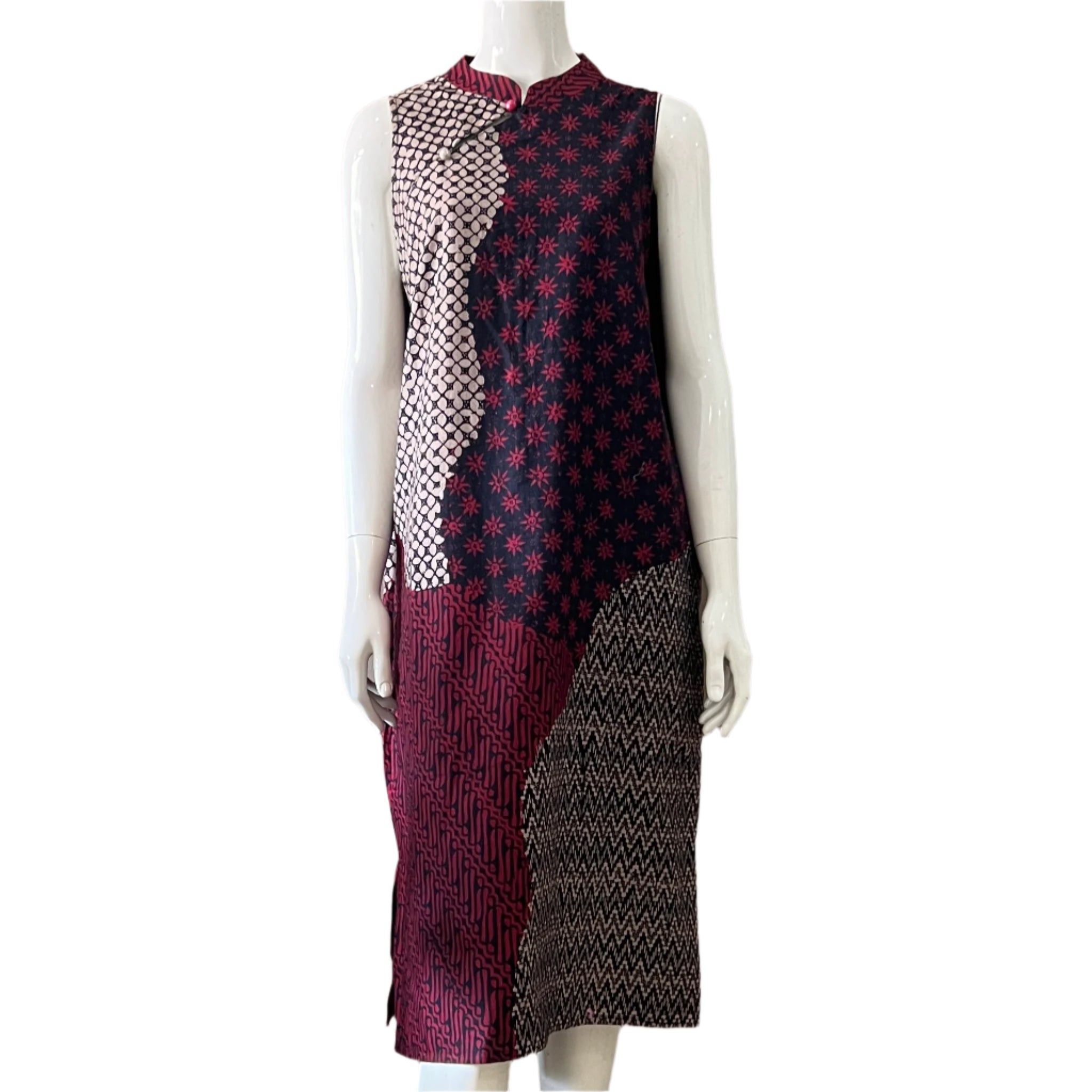 2 Buttons Cheongsam Relax Dress - XL