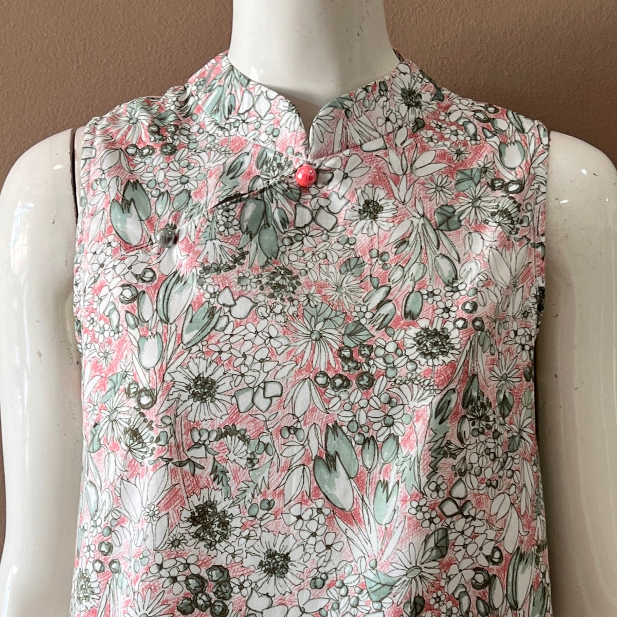 2 Buttons Cheongsam Relax Dress
