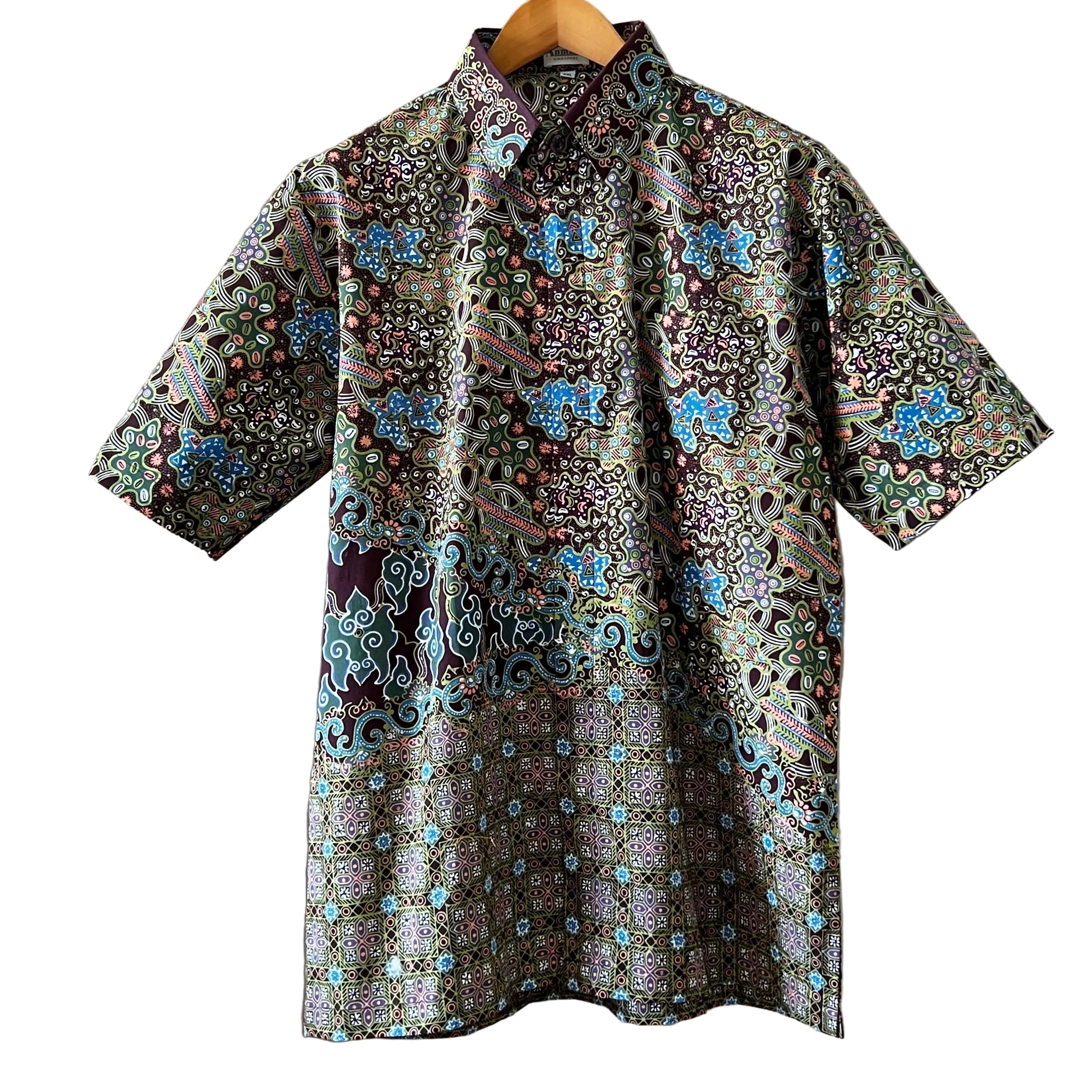Regular Batik Men's Short Sleeve Shirt - XXL