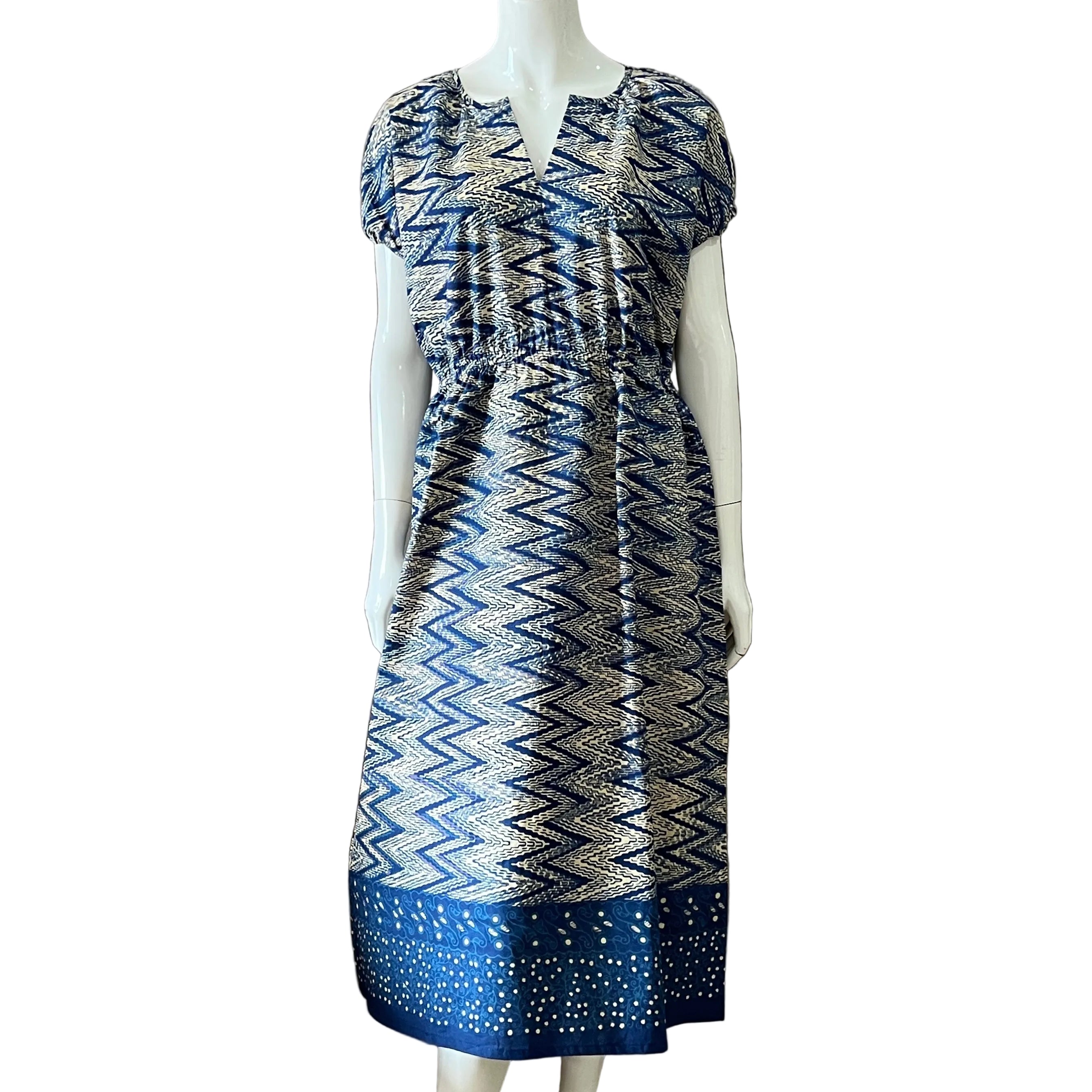 Gathered Waist Midi Dress - XL