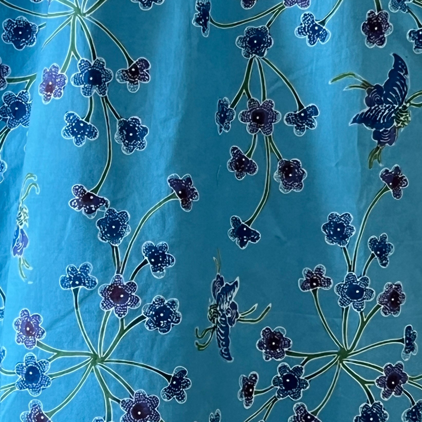 Gathered Waist Midi Dress - L