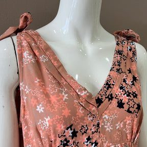 Ribbon Shoulder Maxi Dress - S