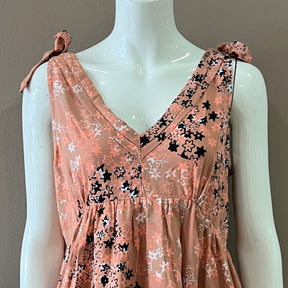 Ribbon Shoulder Maxi Dress - S