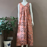 Ribbon Shoulder Maxi Dress - S