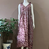 Ribbon Shoulder Maxi Dress - S