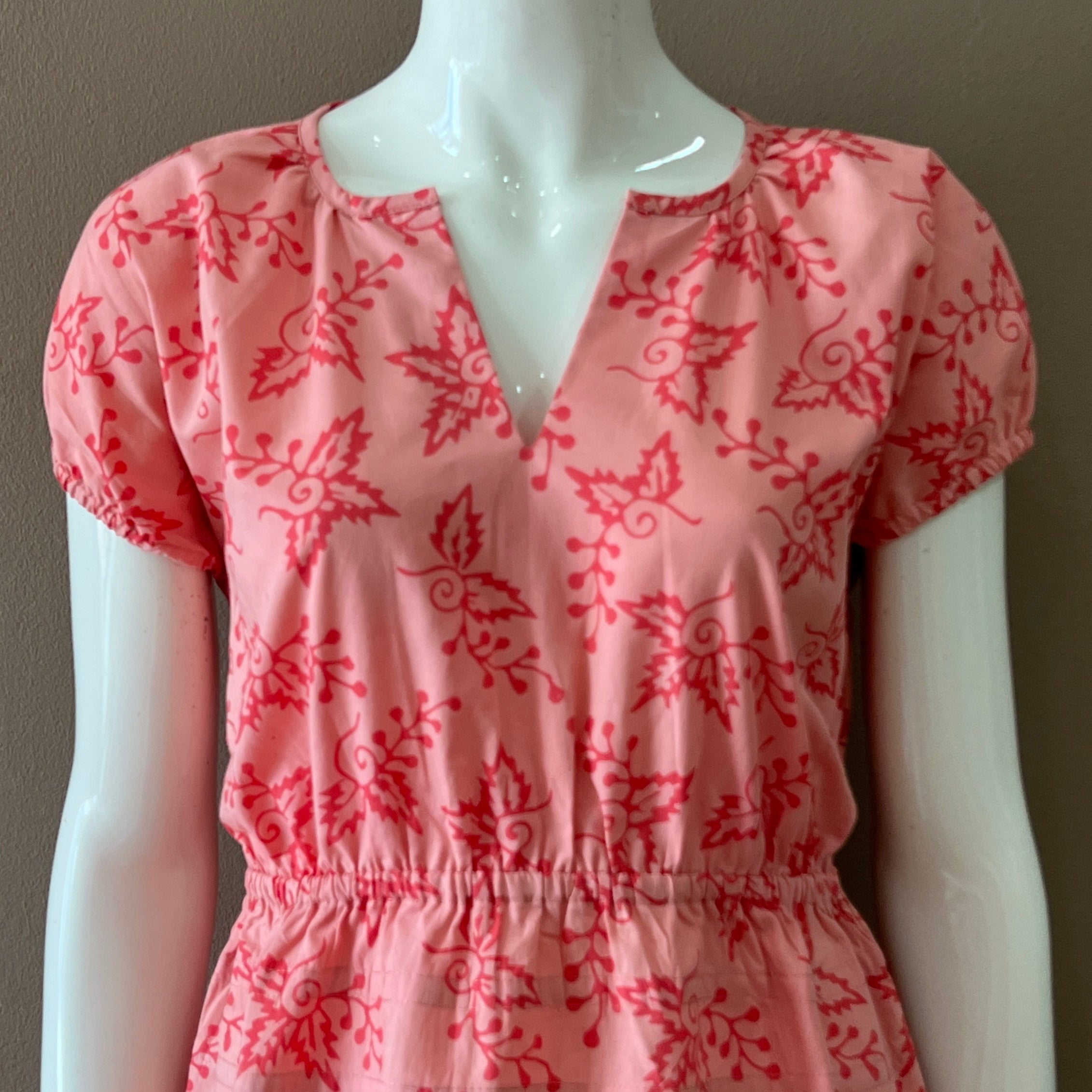 Gathered Waist Midi Dress - XS