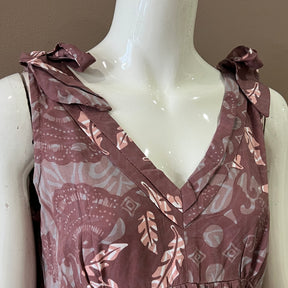 Ribbon Shoulder Maxi Dress - S