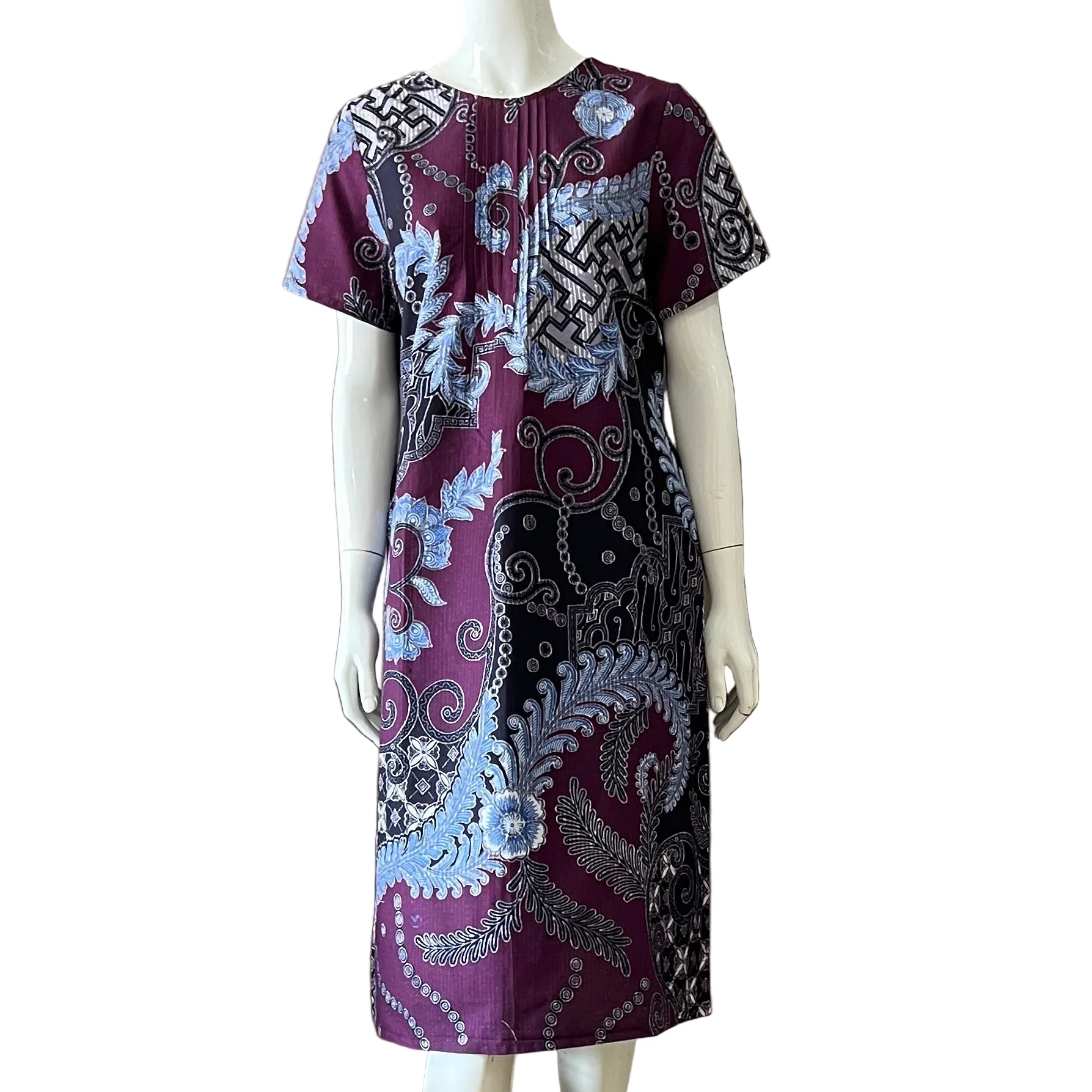 Front Pintuck Dress - L