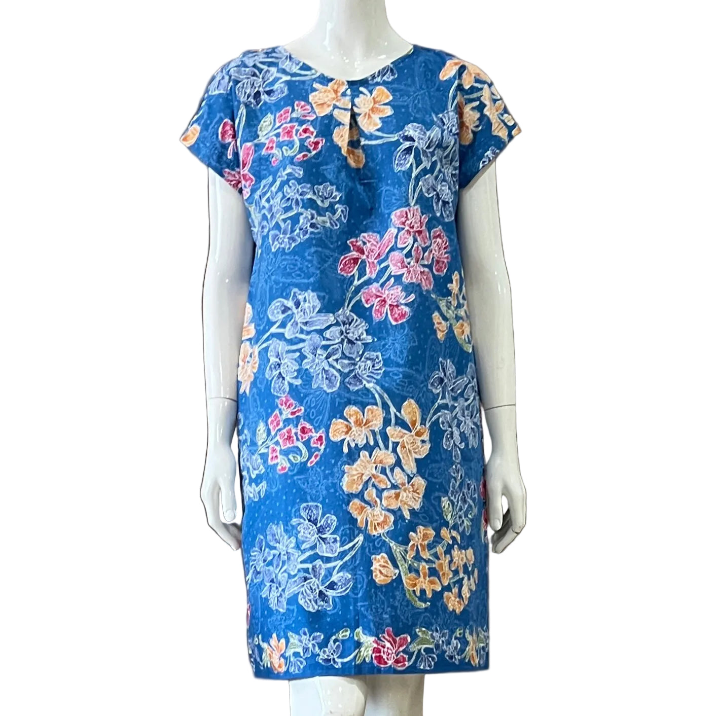 V Neck Tuck Dress - XS