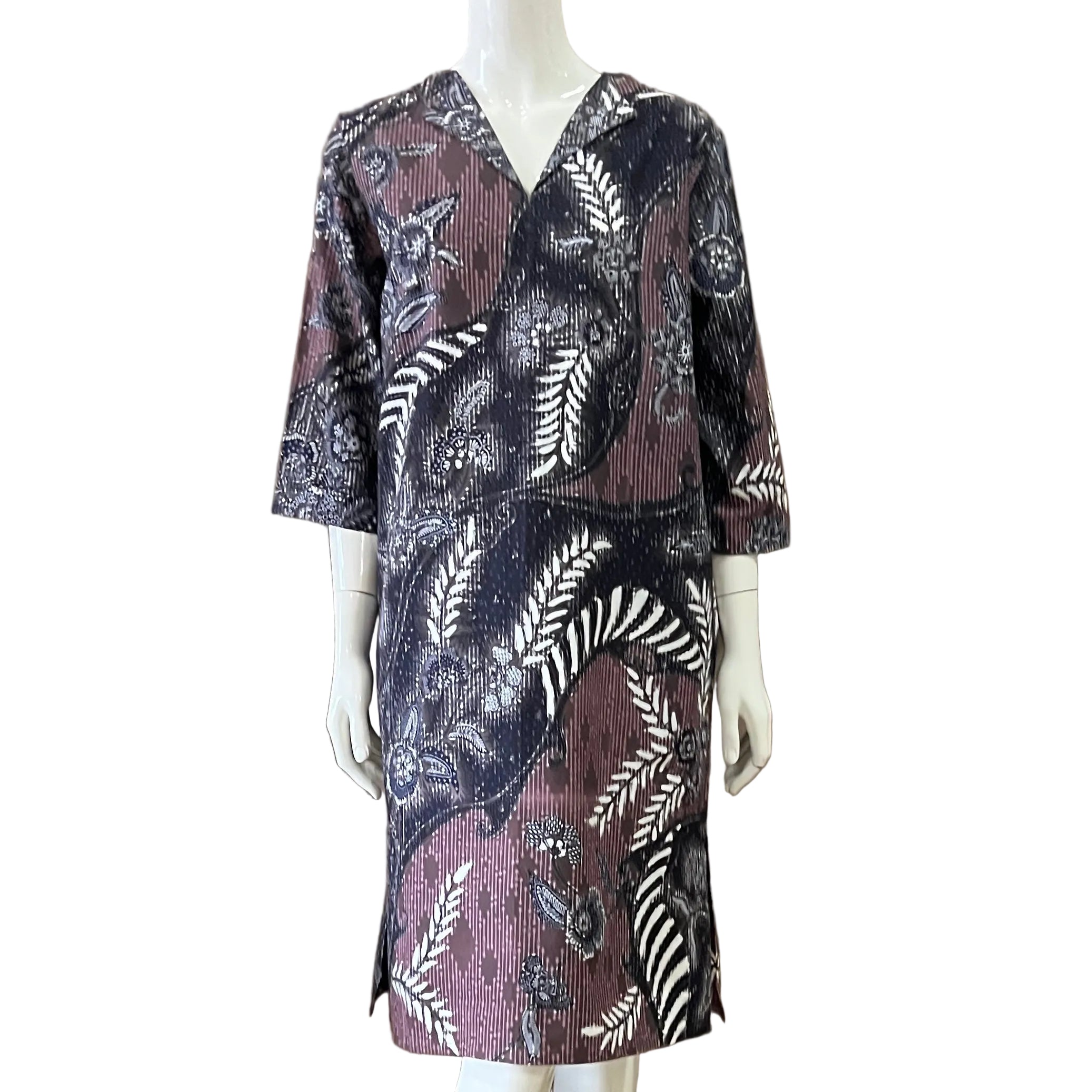 V Neck dress w/ collar - XL