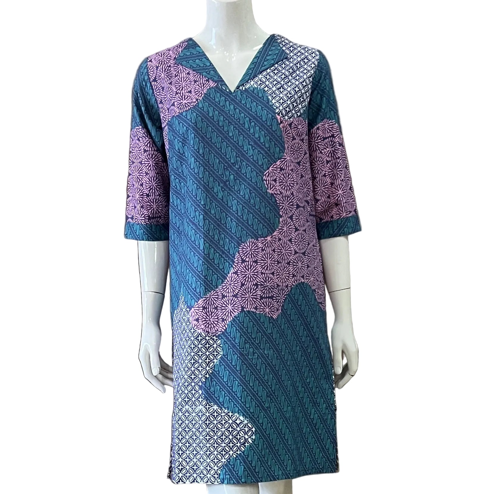 V Neck dress w/ collar - S