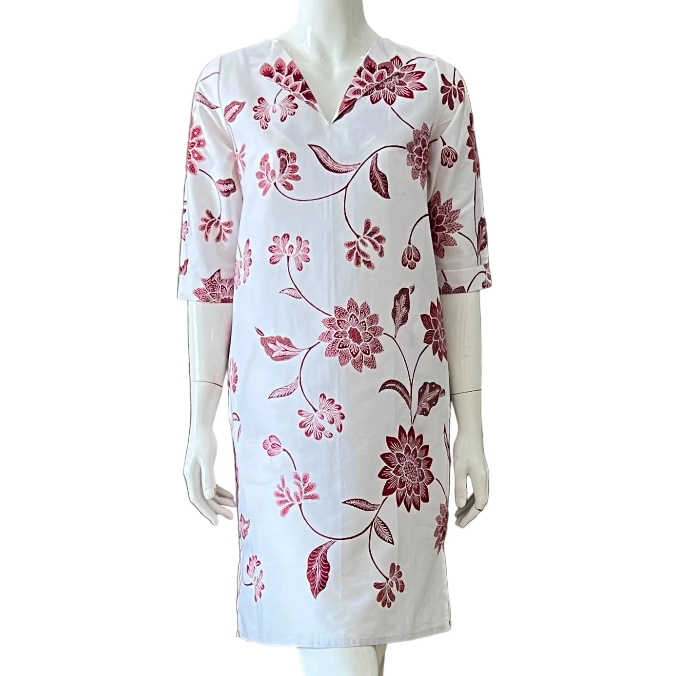 V Neck dress w/ collar - S