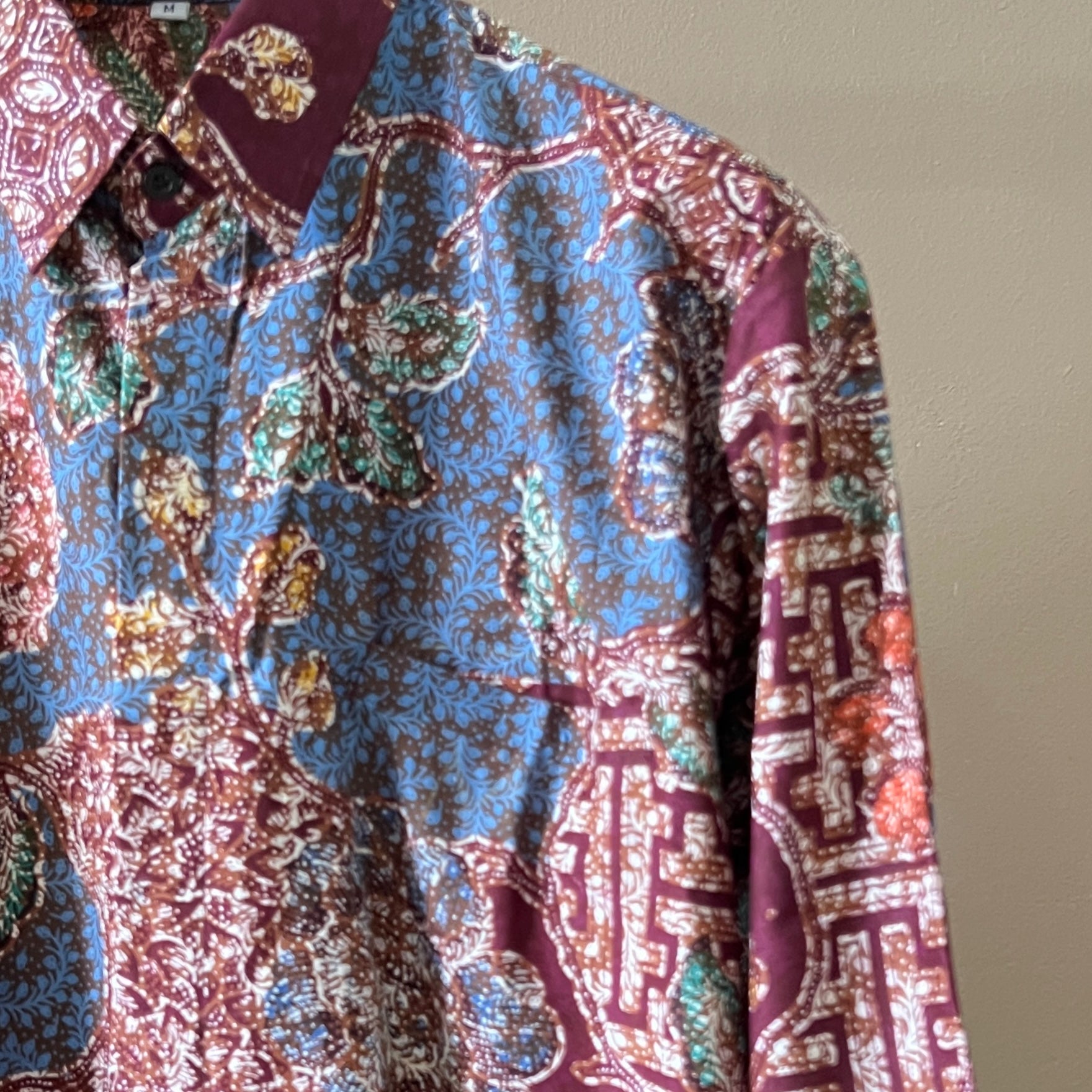 Regular Batik Men's Long Sleeve Shirt