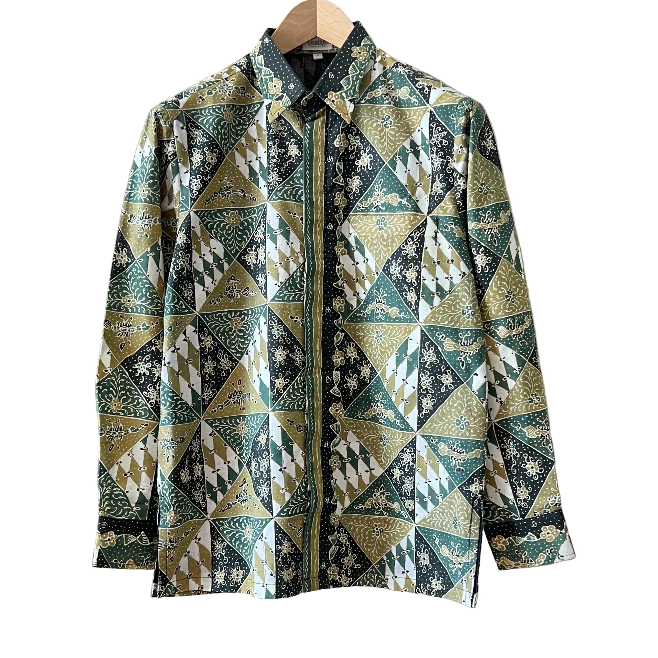 Premium Batik Tulis Men's Select Long Sleeve Shirt - S