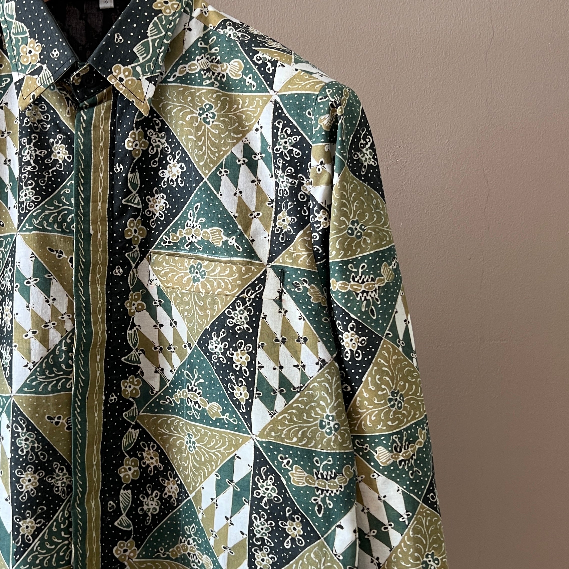 Premium Batik Tulis Men's Select Long Sleeve Shirt - S
