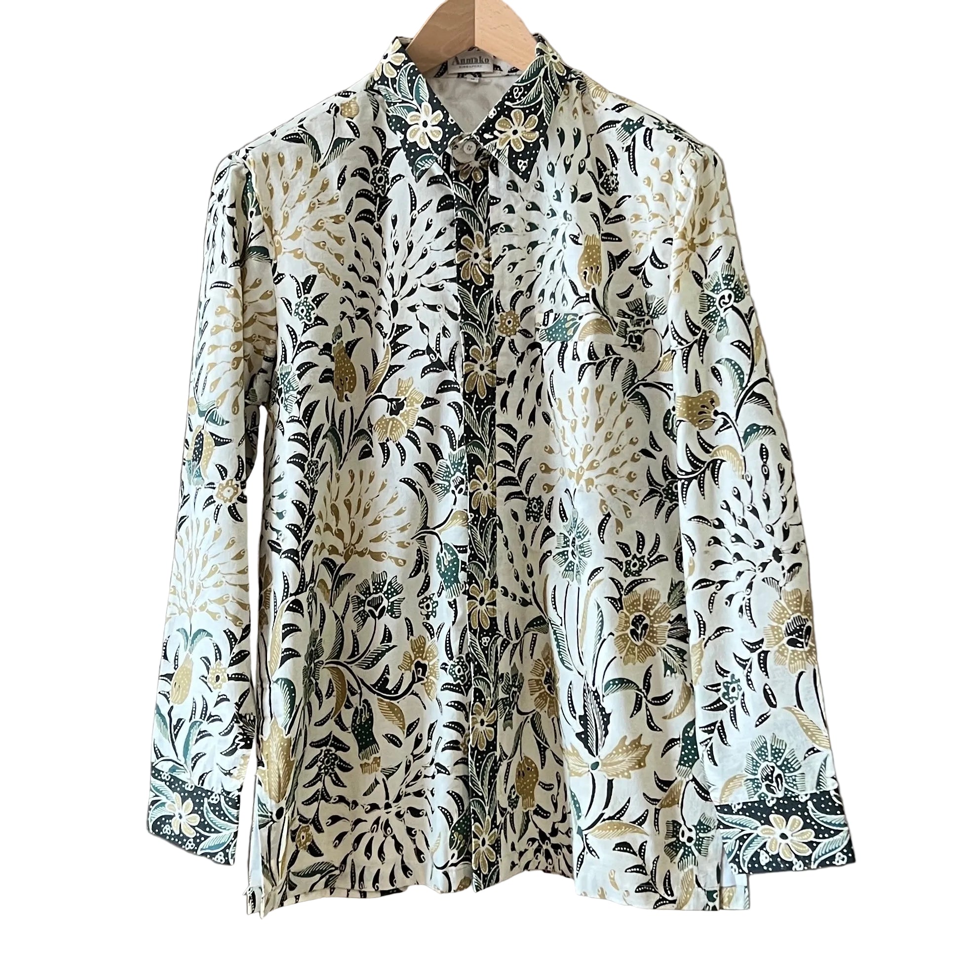 Premium Batik Tulis Men's Select Long Sleeve Shirt - M