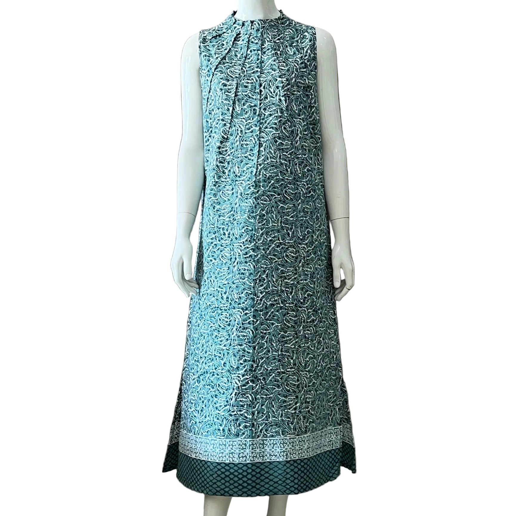 Ruffle Neck Maxi Dress M