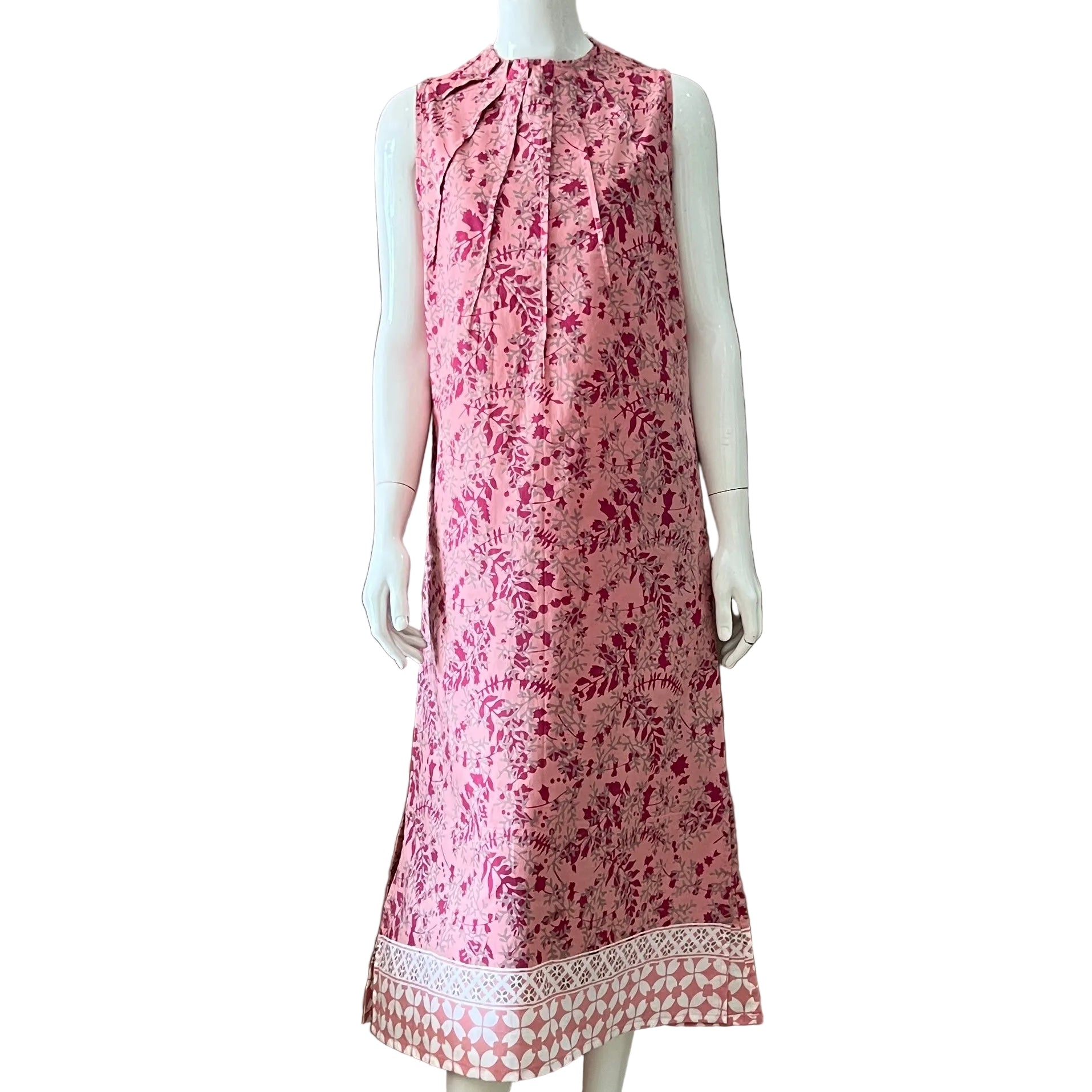 Ruffle Neck Maxi Dress S