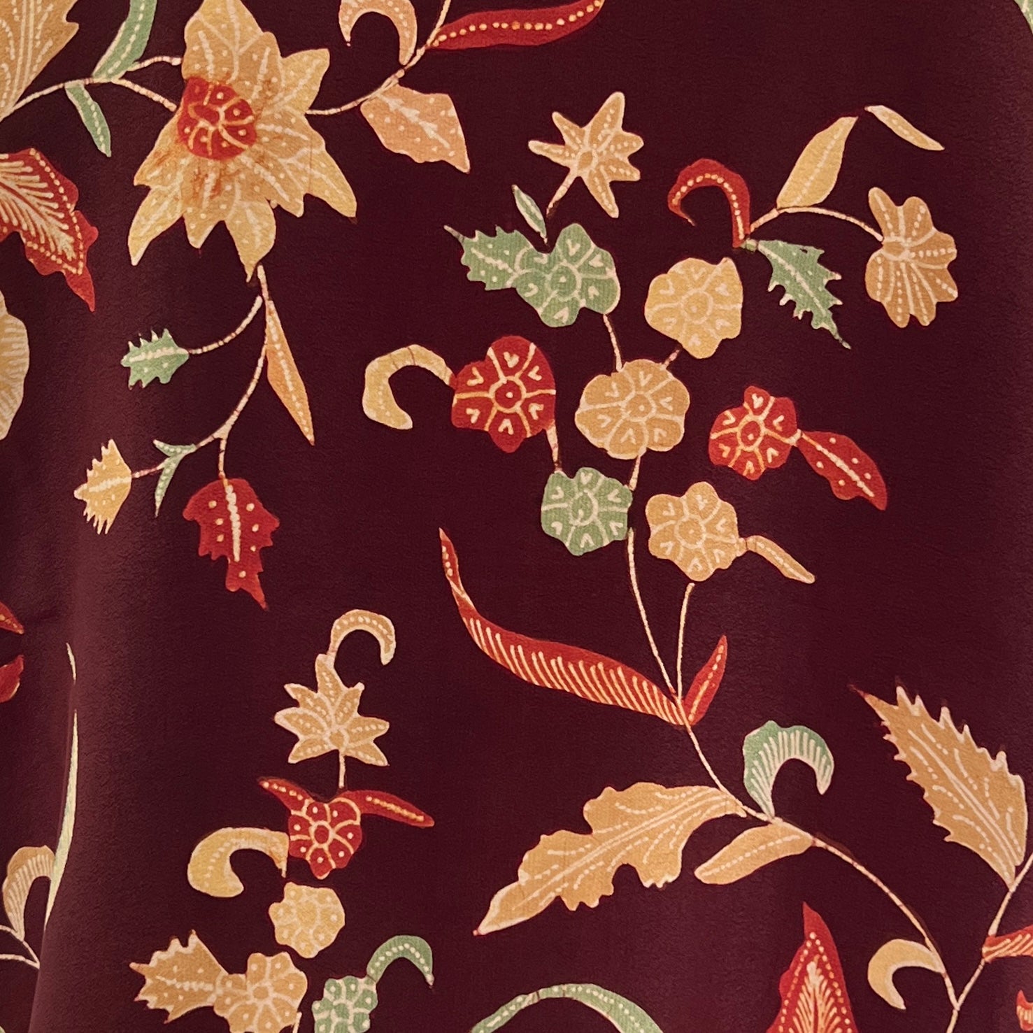 Batik Tulis Cheongsam Relax Dress - M
