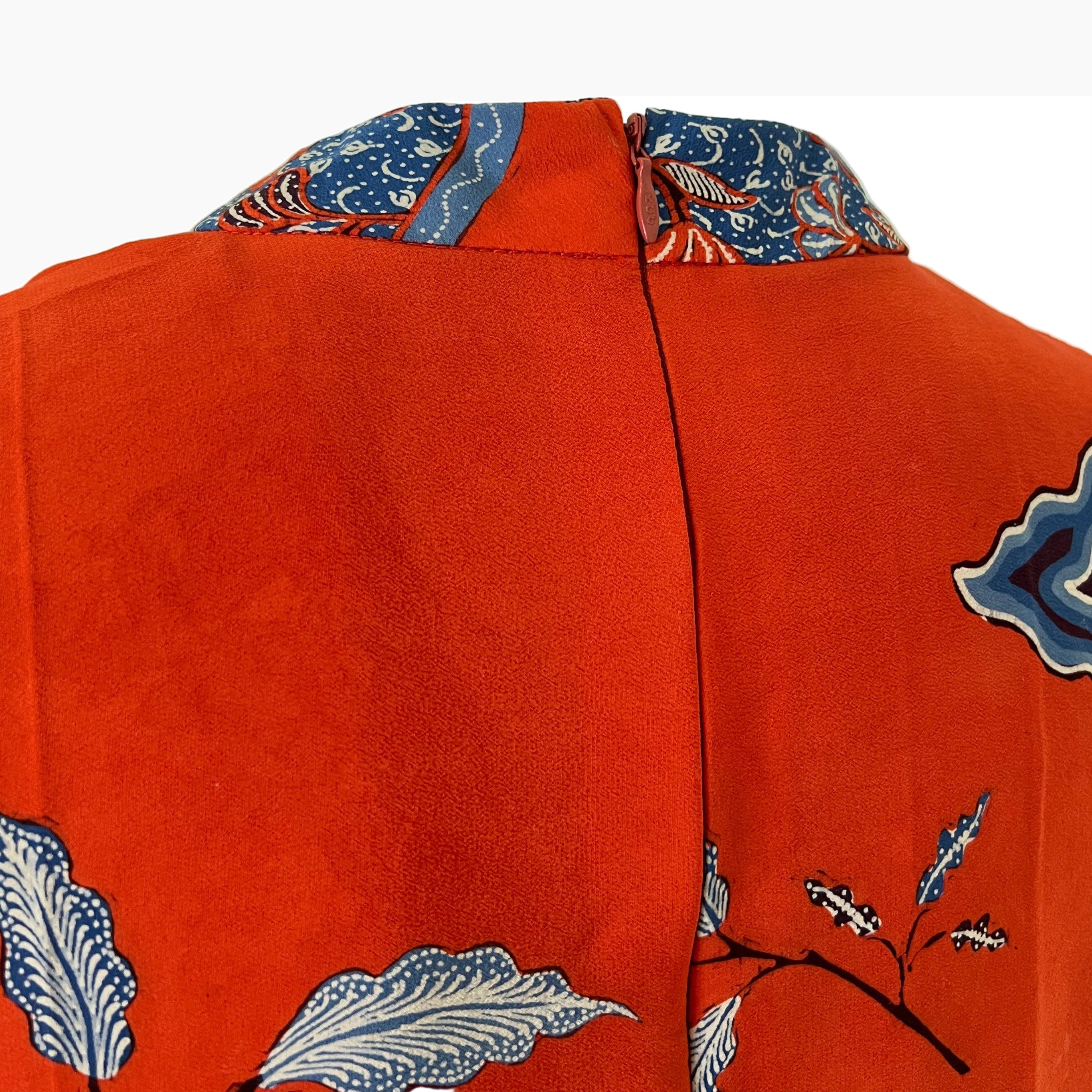 Batik Tulis Cheongsam Relax Dress - S