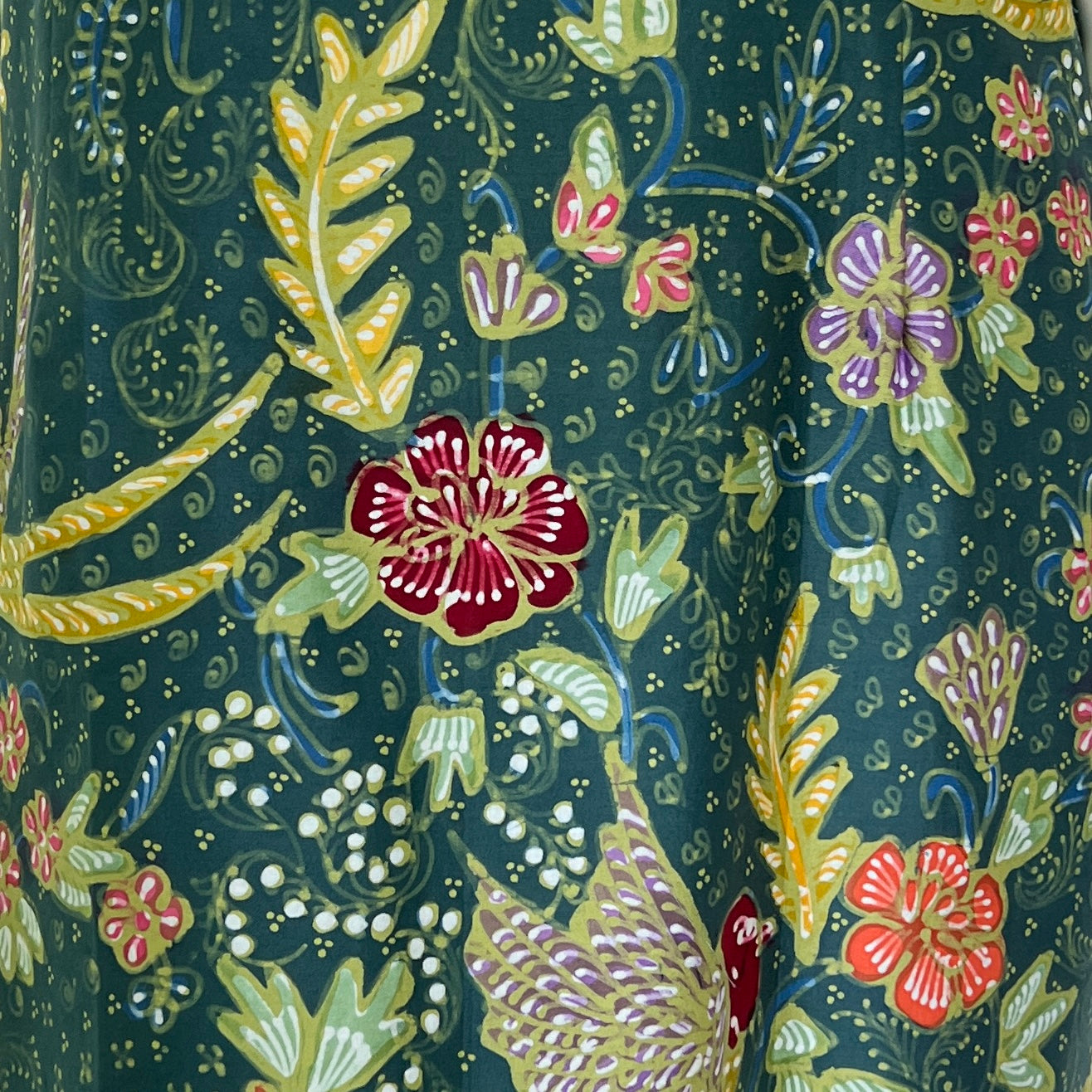 Batik Tulis Nyonya Cheongsam Dress - L