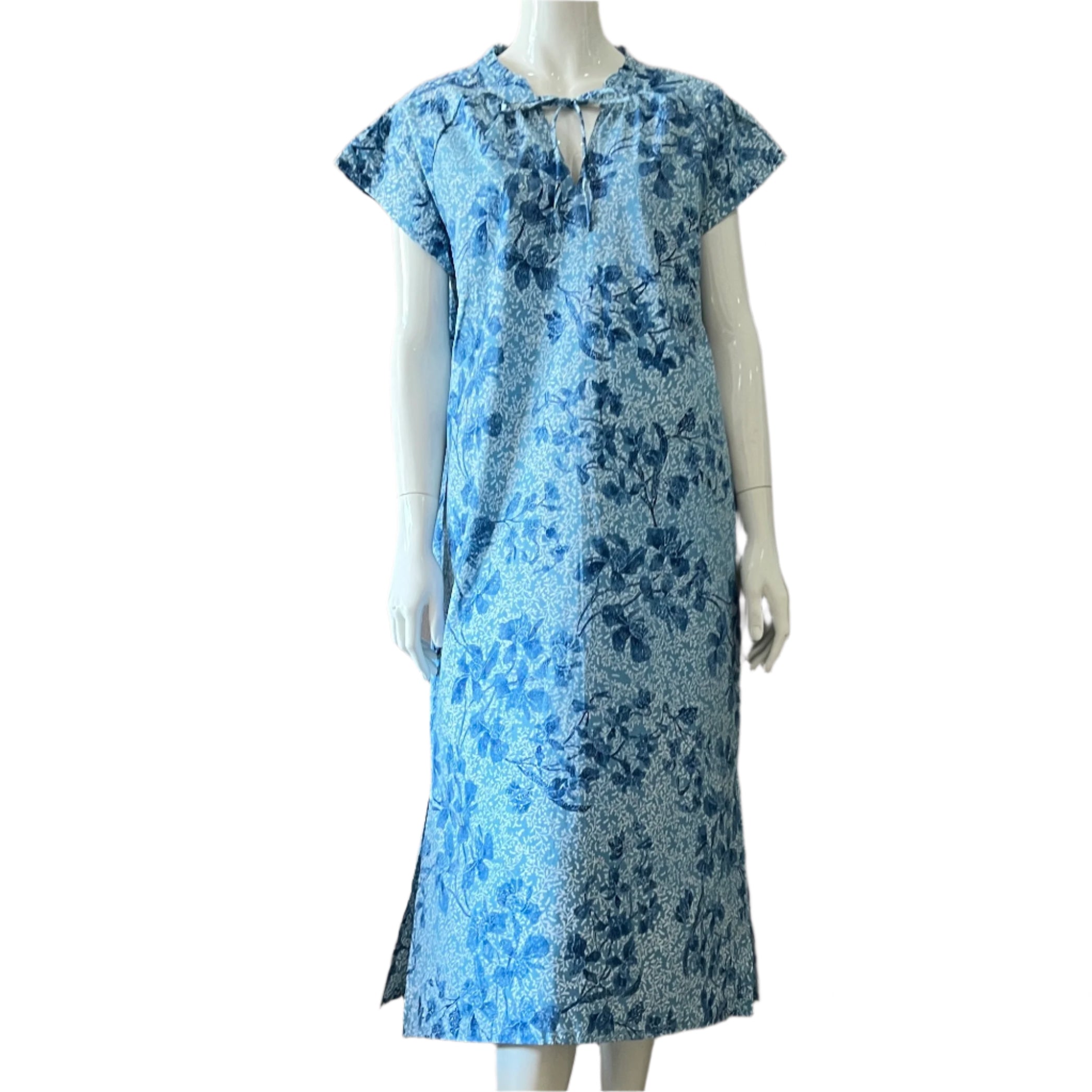 Pintuck Pleated Midi Dress - L
