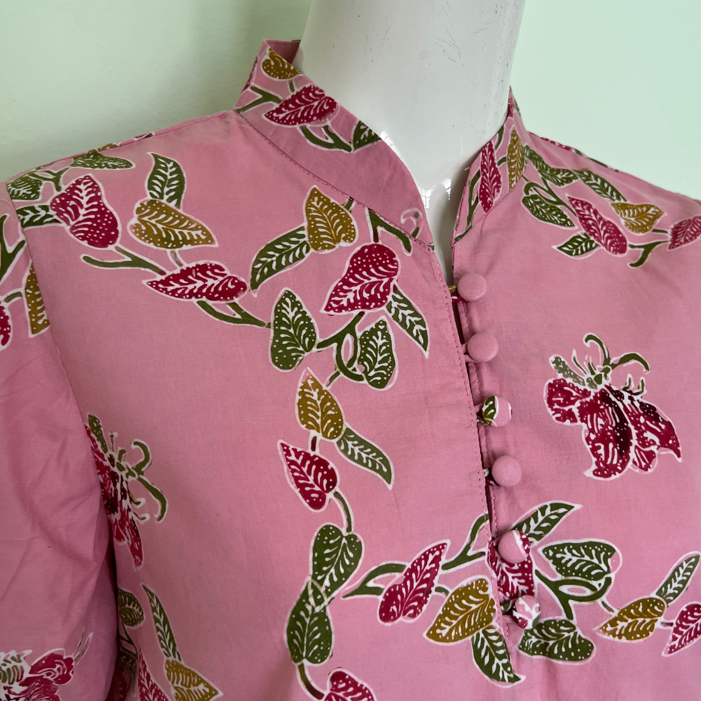 Puff Sleeve Cheongsam Dress S