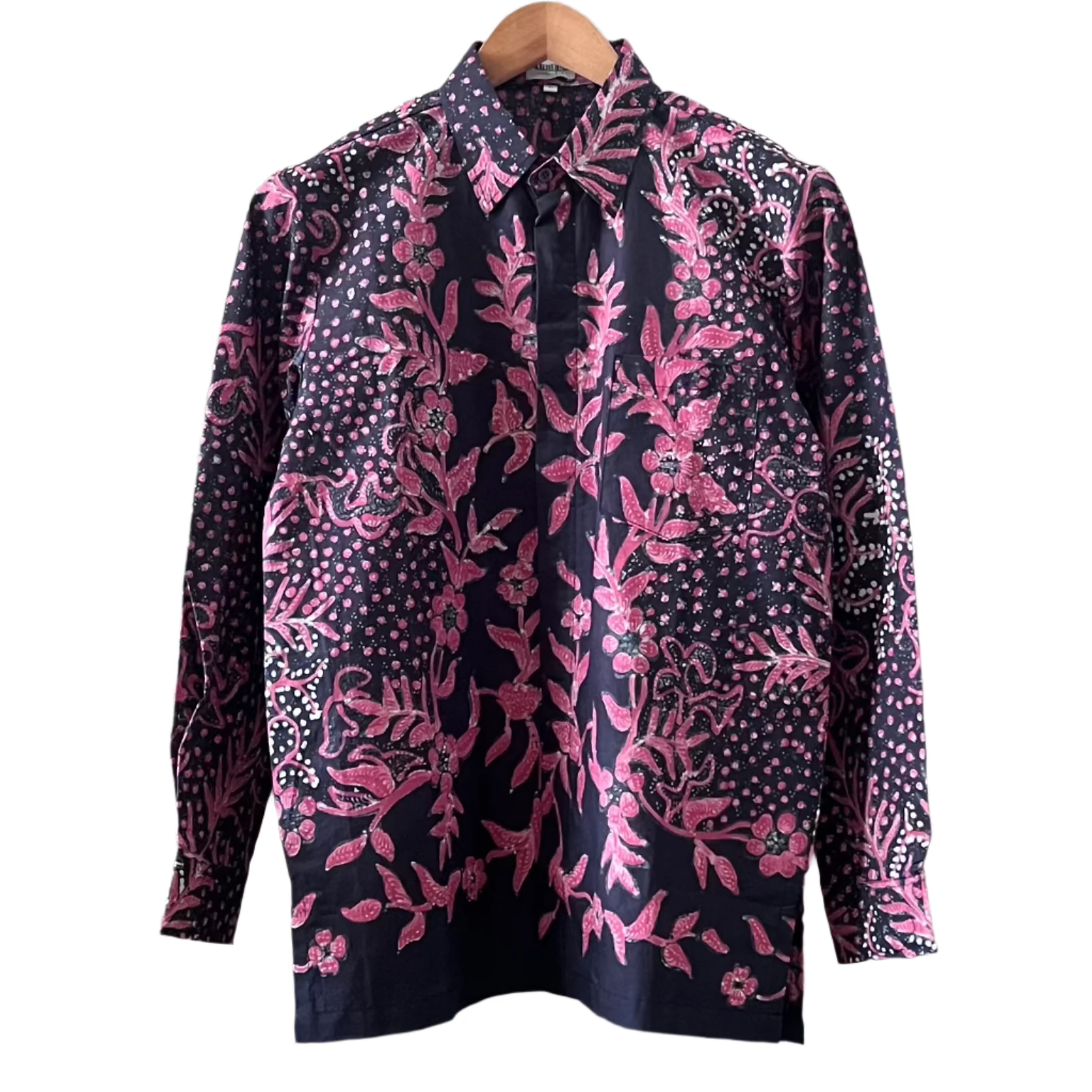 Batik Tulis Men's Select Long Sleeve Shirt - S