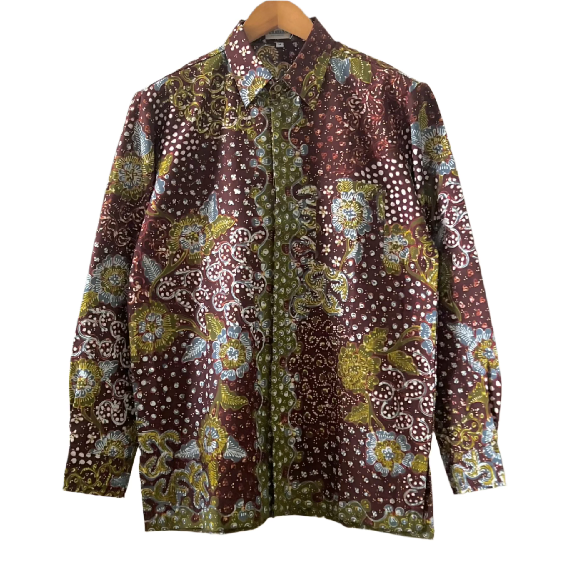 Premium Batik Tulis Men's Select Long Sleeve Shirt - M
