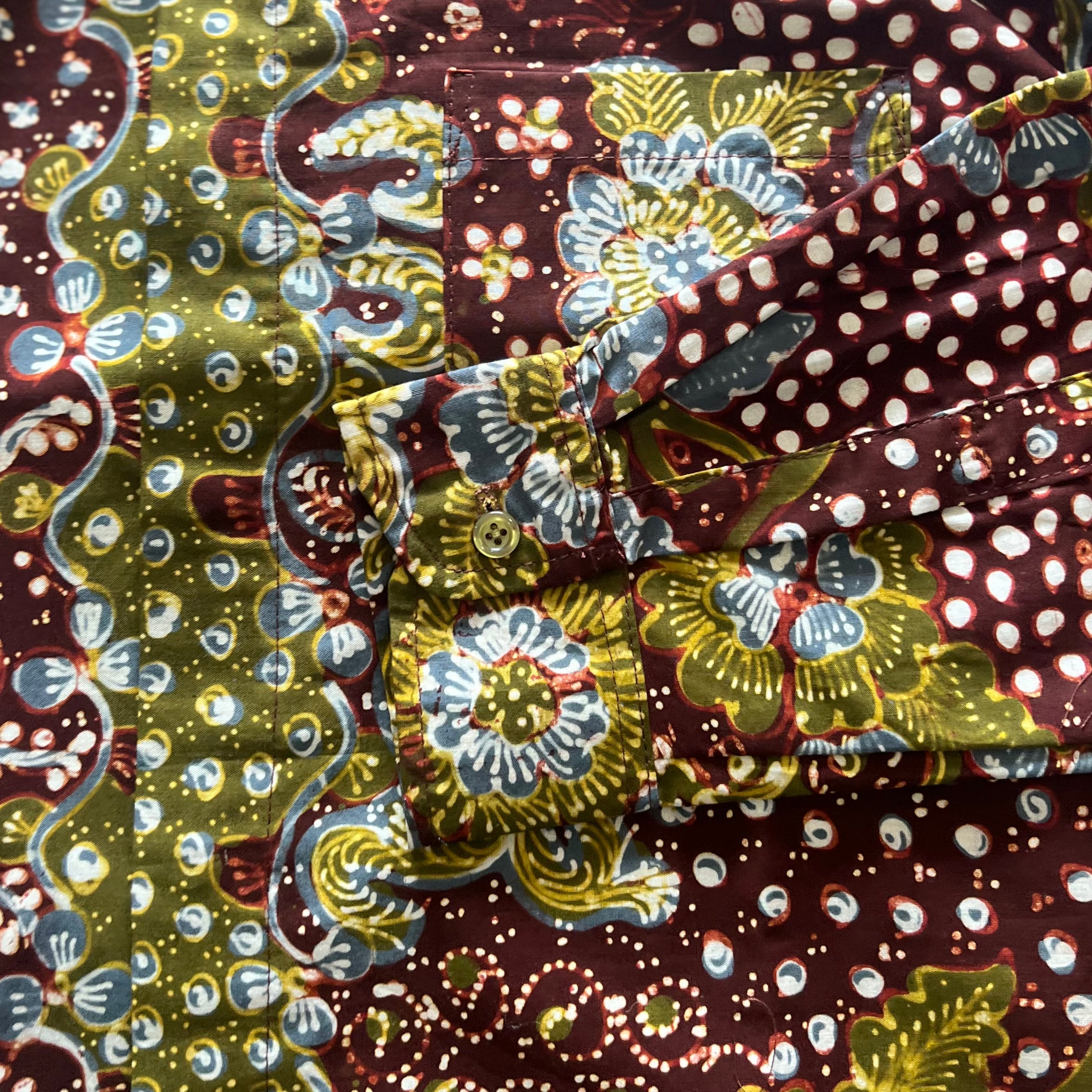 Premium Batik Tulis Men's Select Long Sleeve Shirt - M