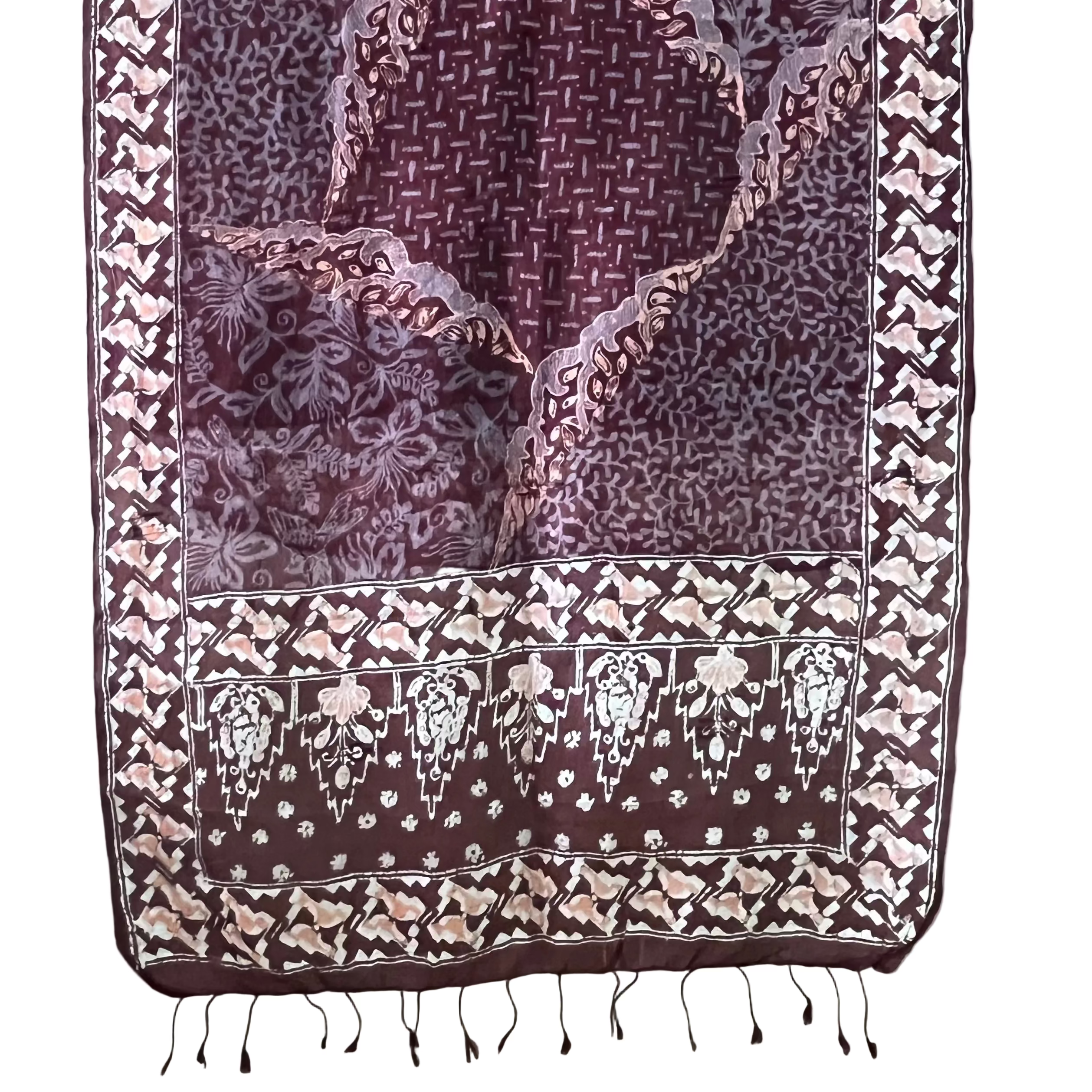 Batik Tulis Lightweight Silk Scarf