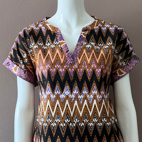 V Neck Cap Sleeve Top - XS