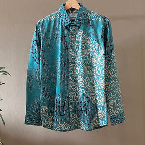 Batik Men's Long Sleeve Shirt - L