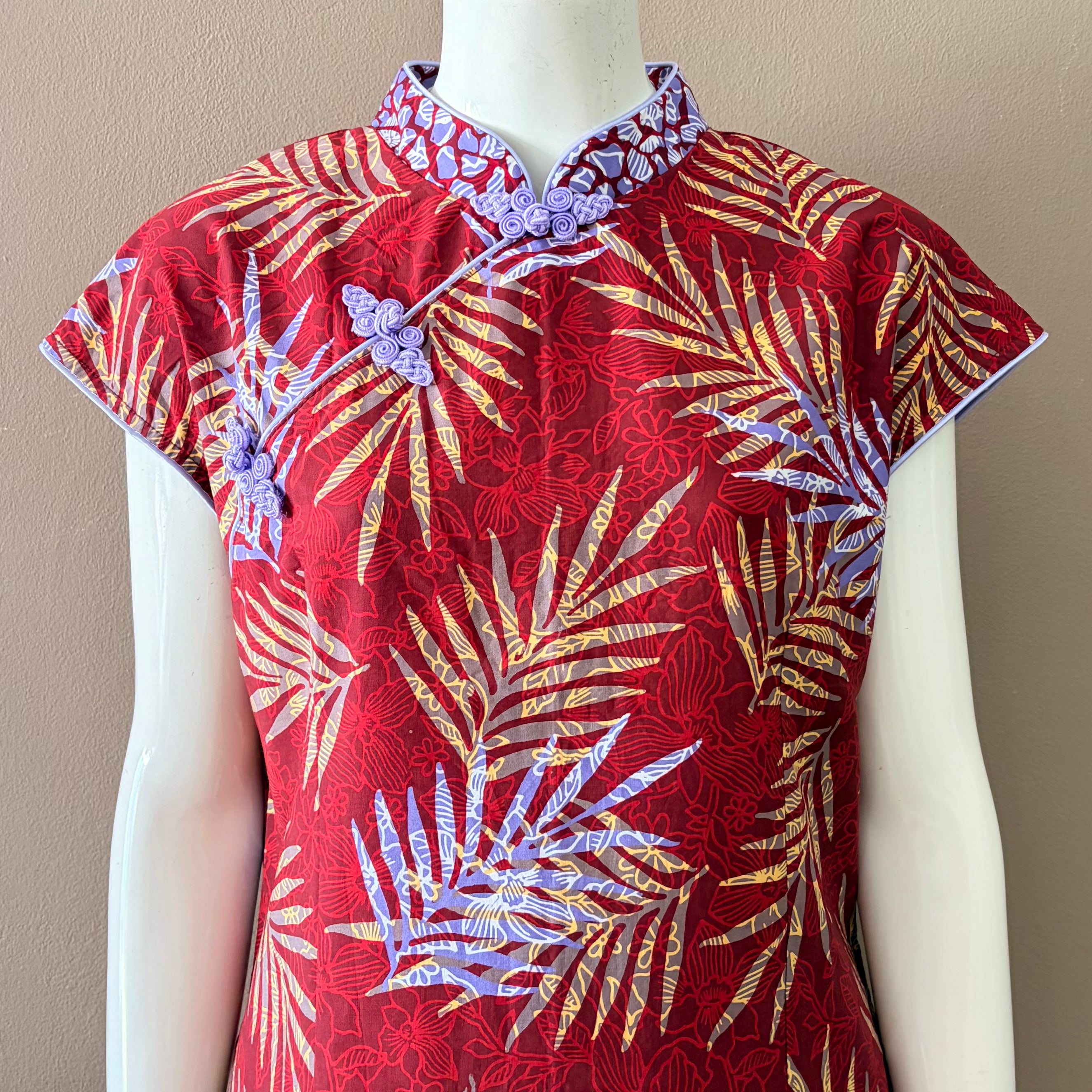 Batik Nyonya Cheongsam Dress - XL