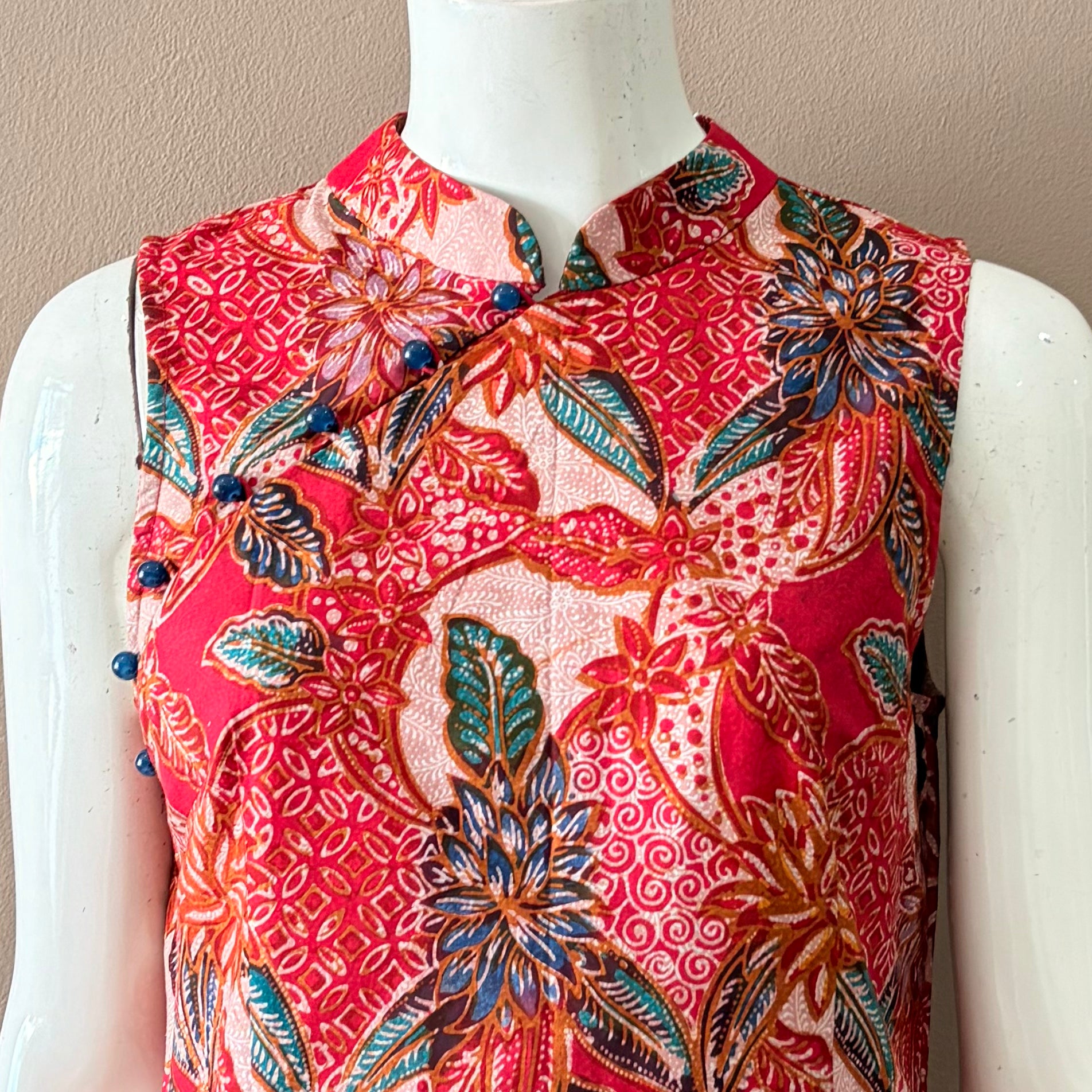 Classic Cheongsam Maxi Dress