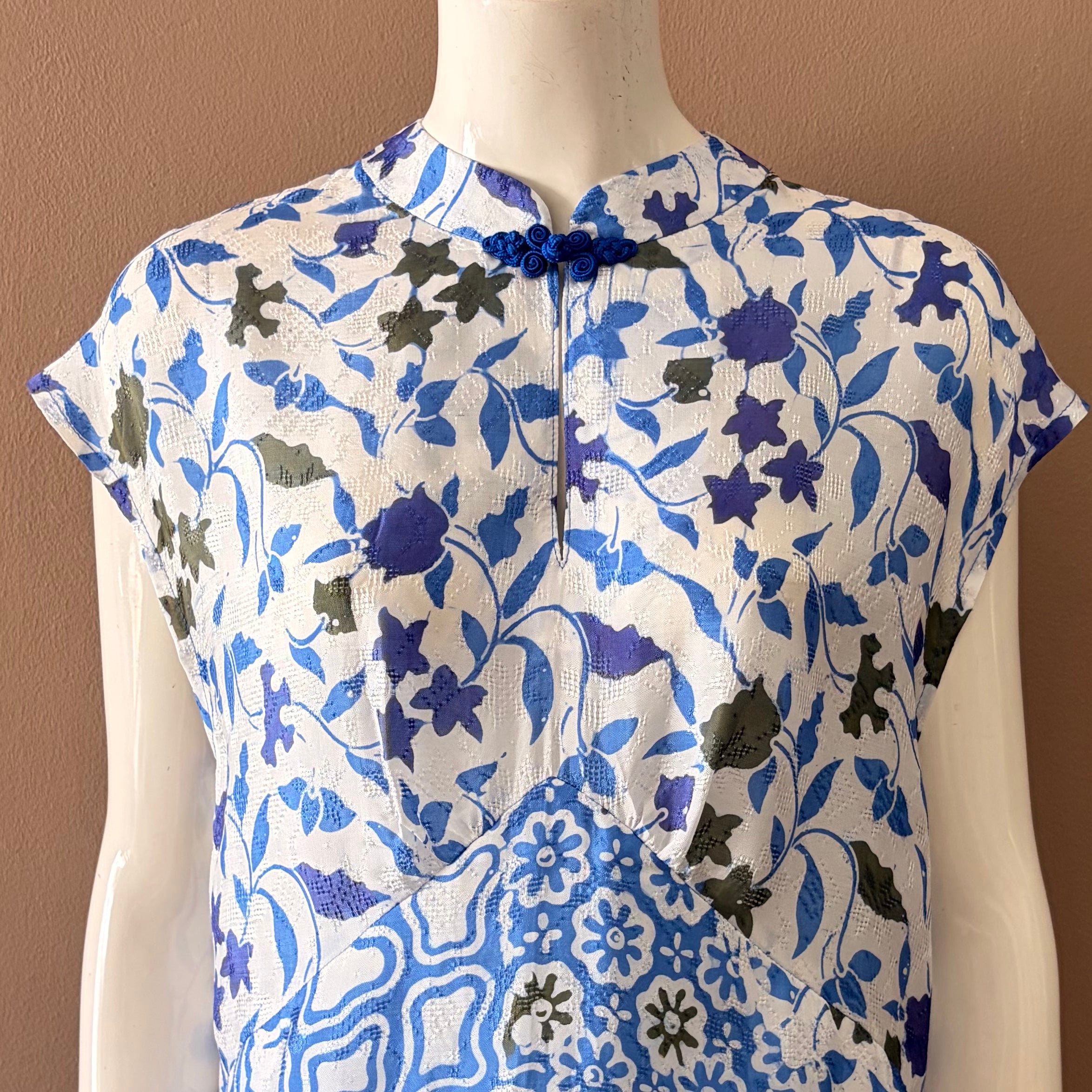 Cheongsam Flare Midi Dress - XL
