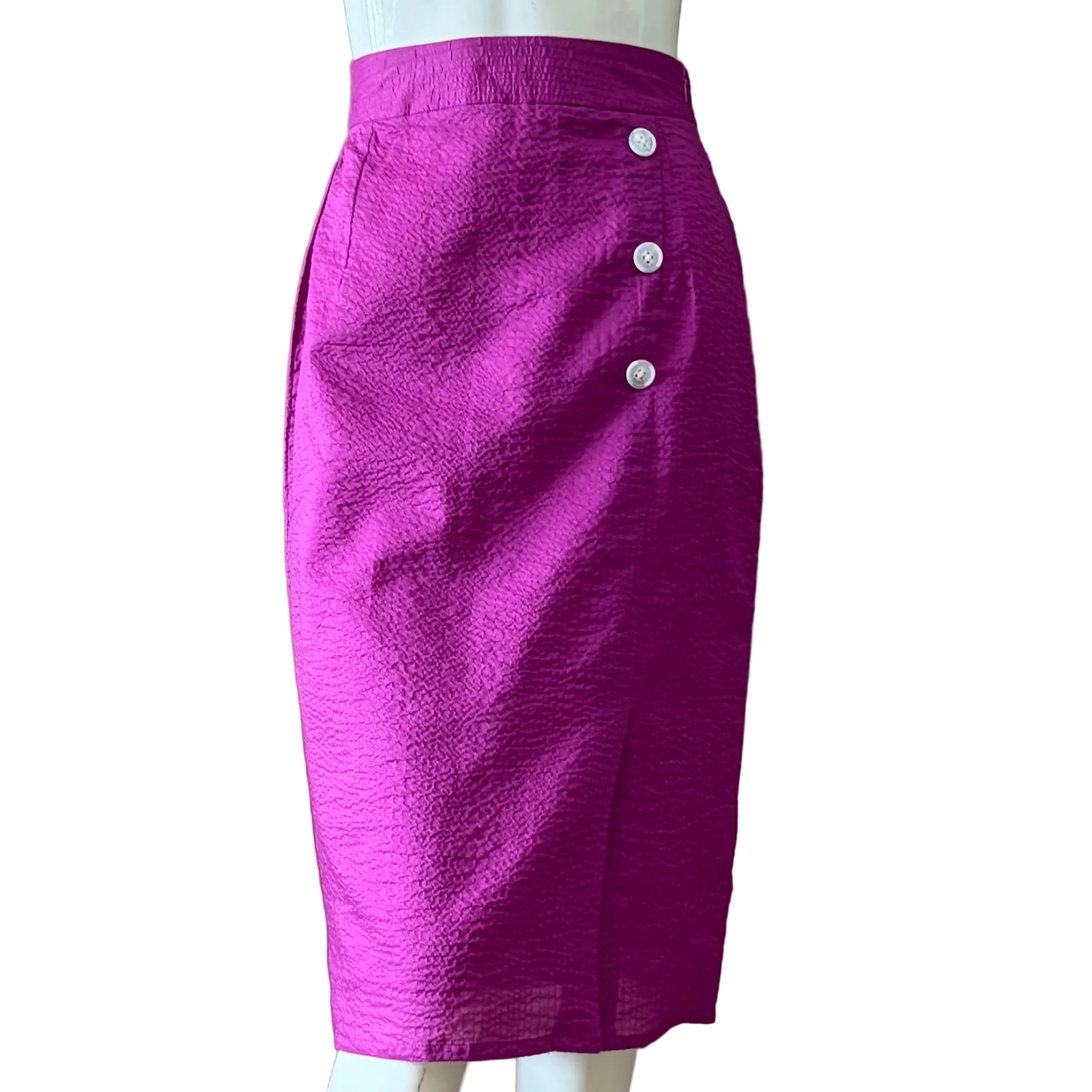 JP Ripple Side Button Skirt