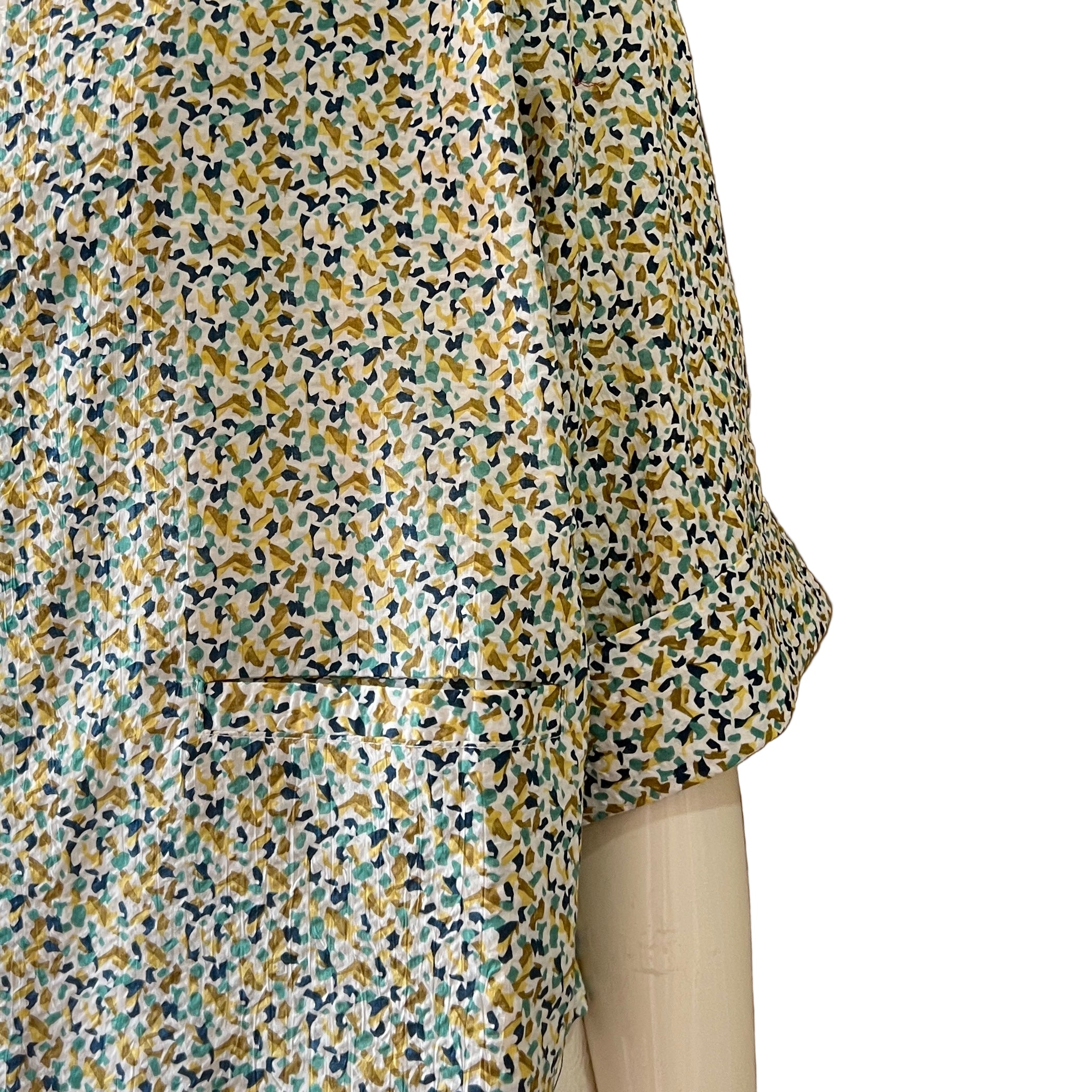JP Kimono Jacket - Green Dots