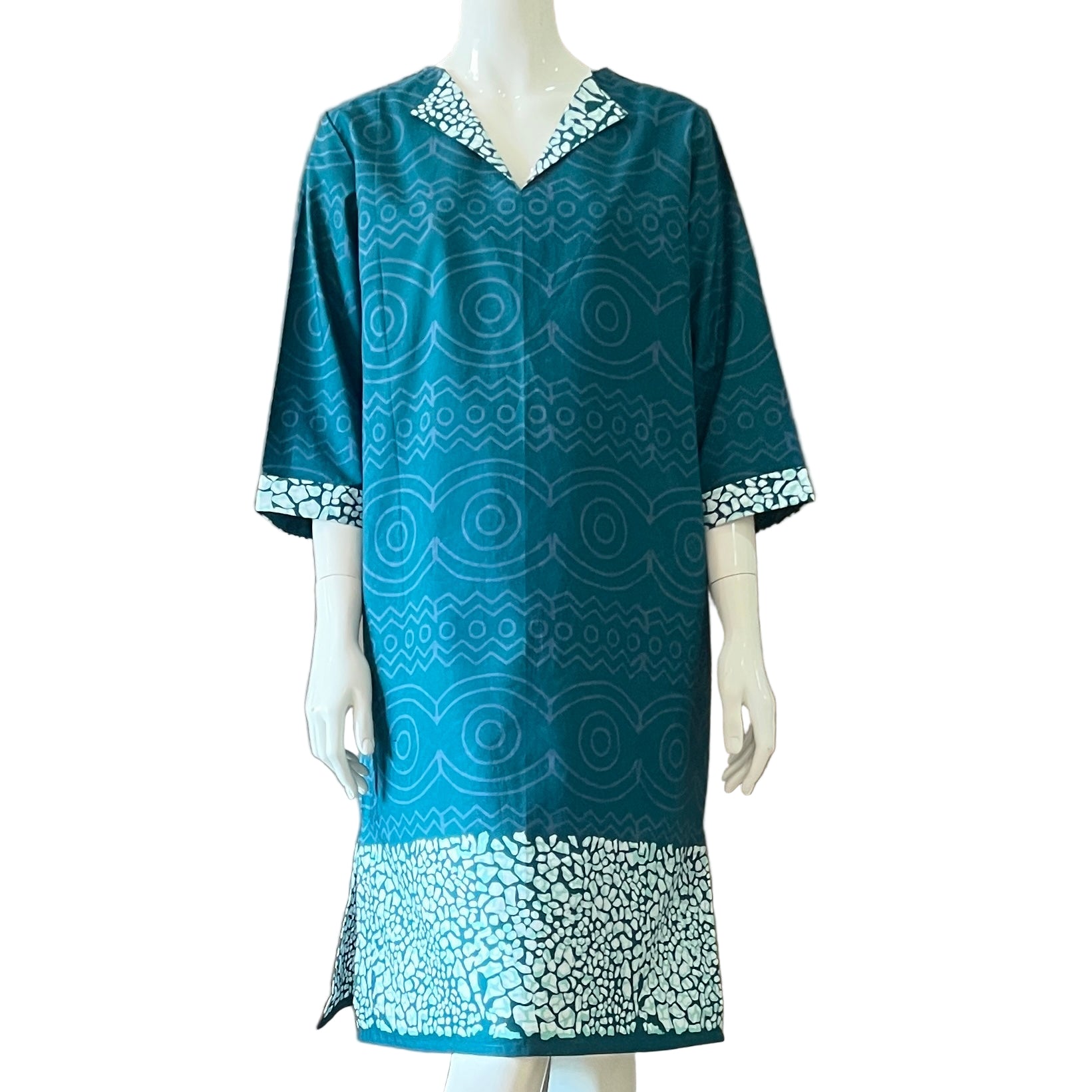 V Neck dress w/ collar - XL