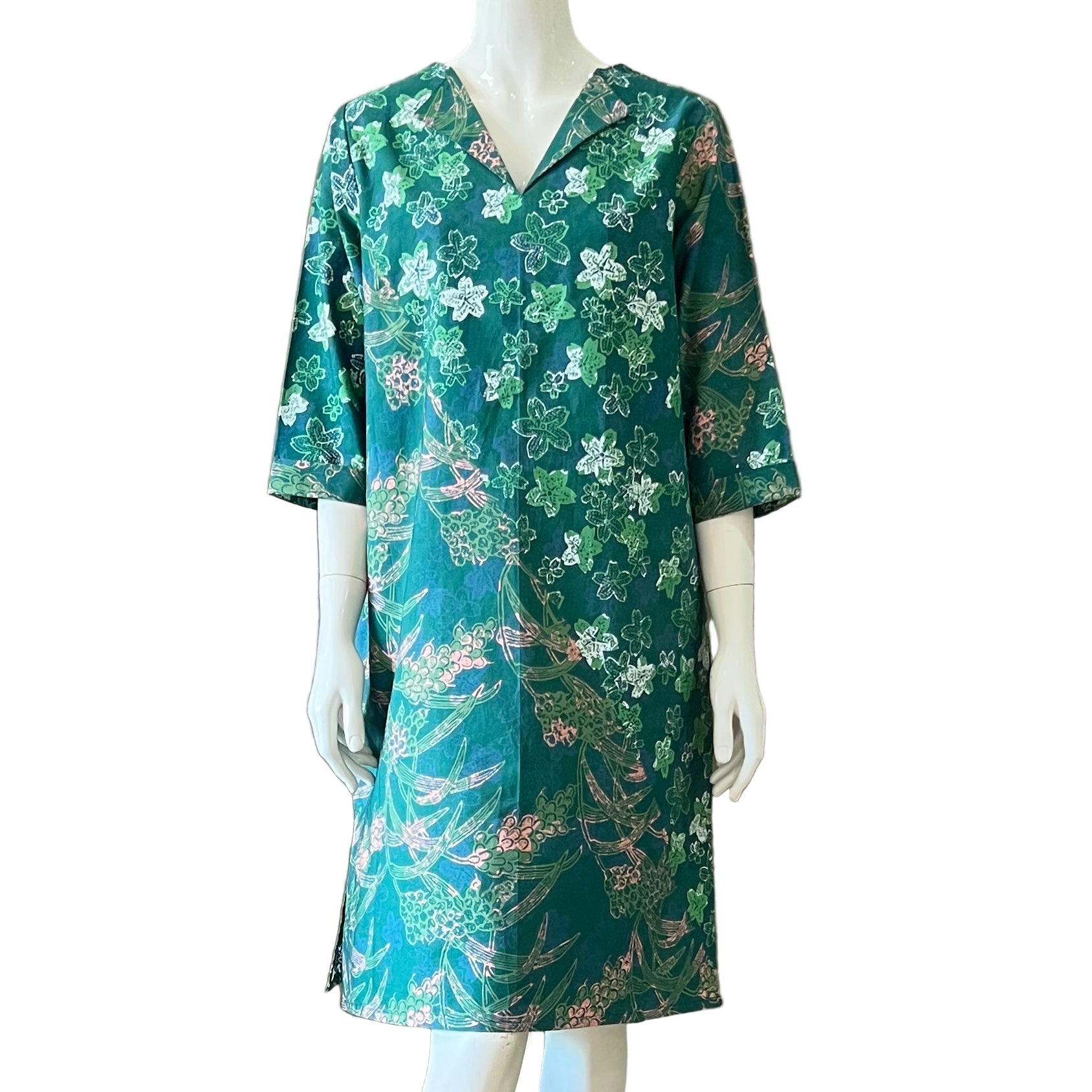 V Neck dress w/ collar - L