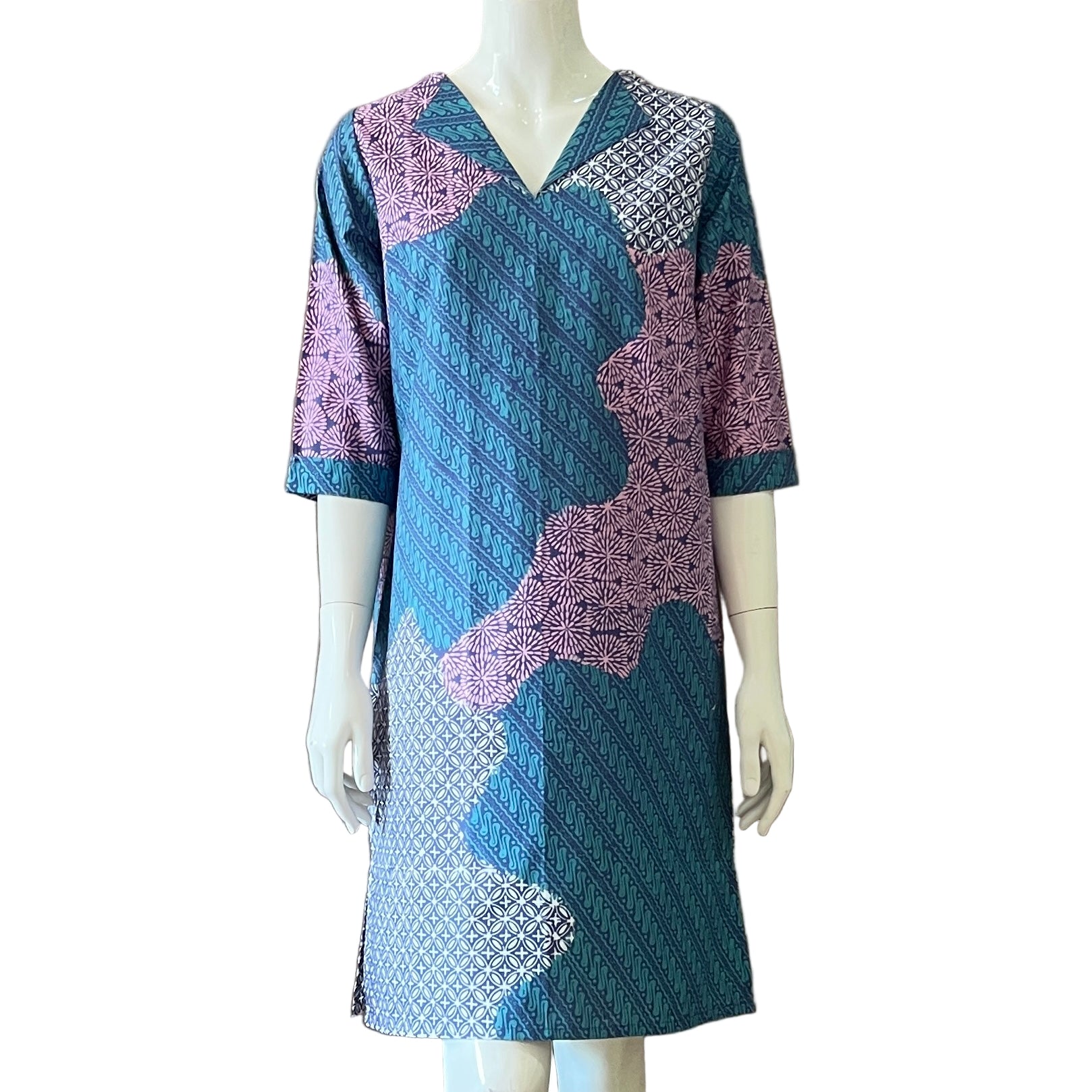 V Neck dress w/ collar - S