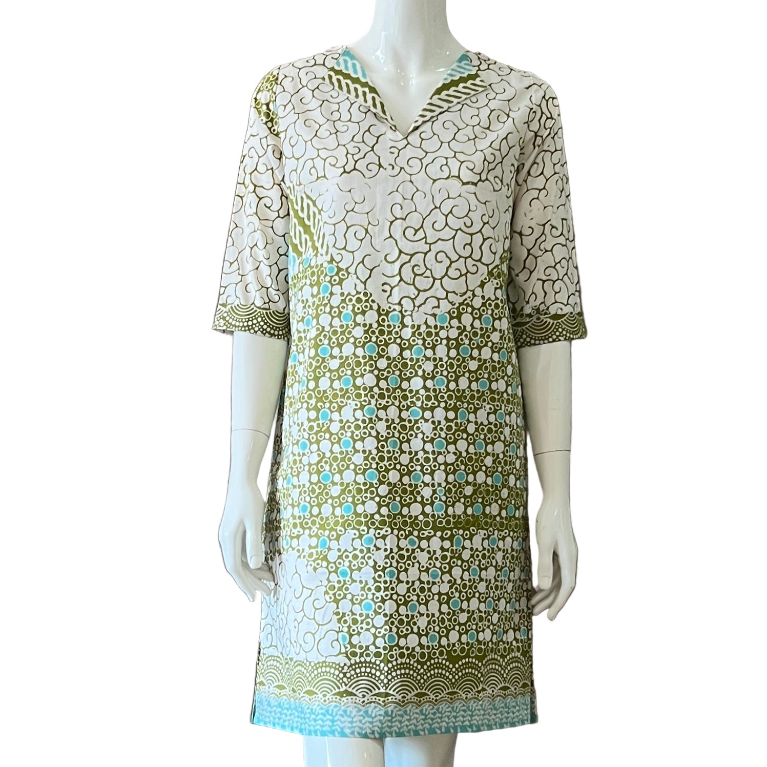 V Neck dress w/ collar - XS