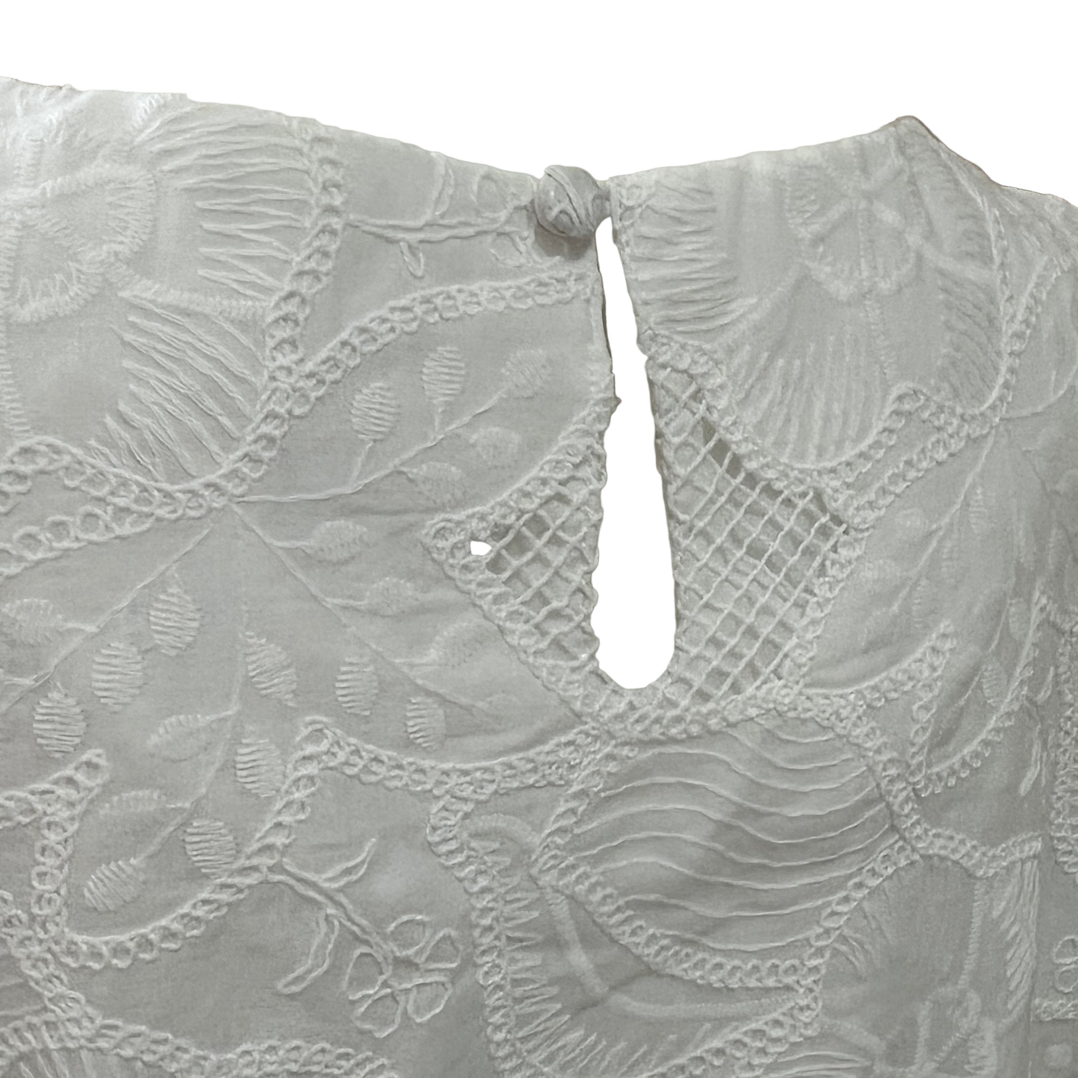 Eyelet Top - White
