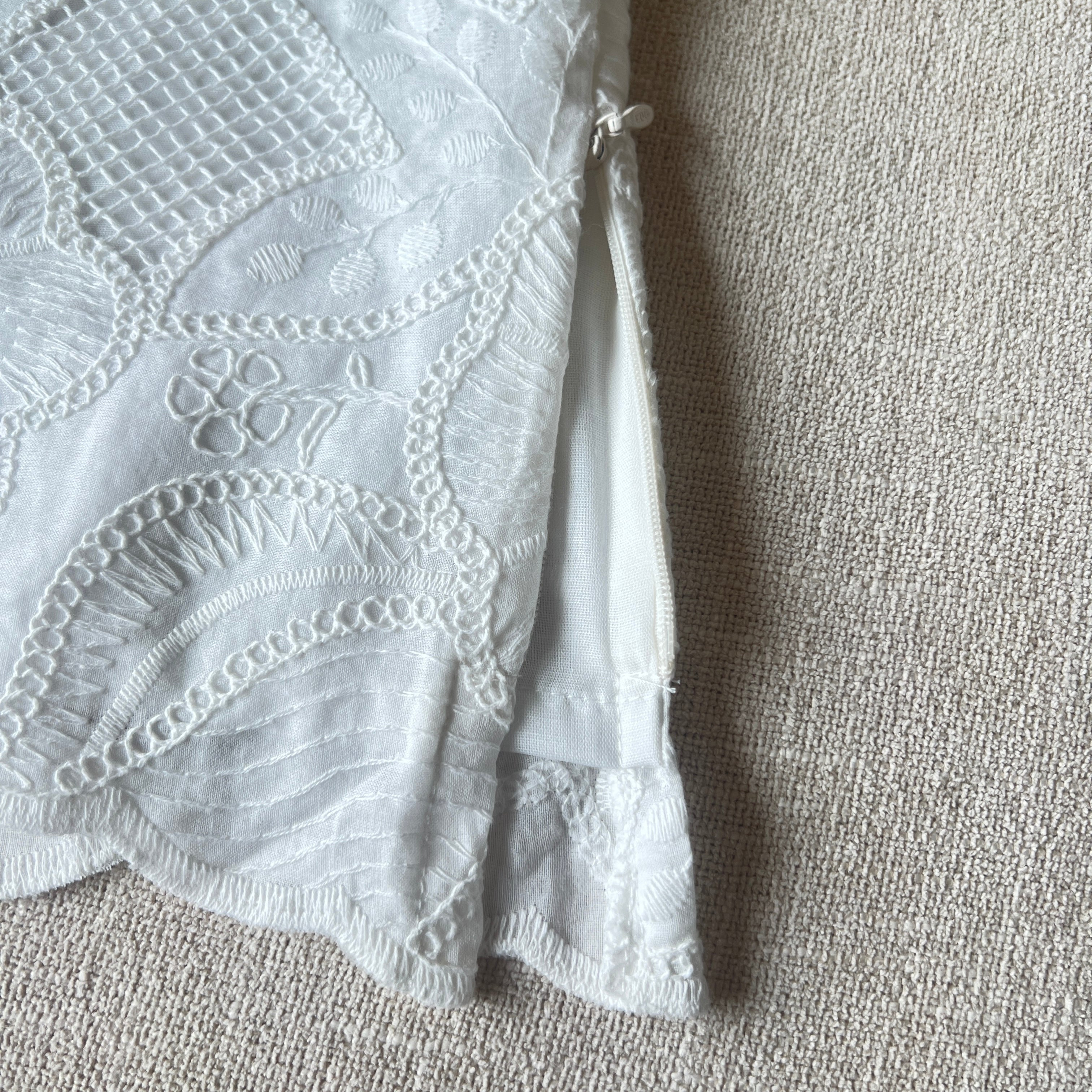 Eyelet Top - White